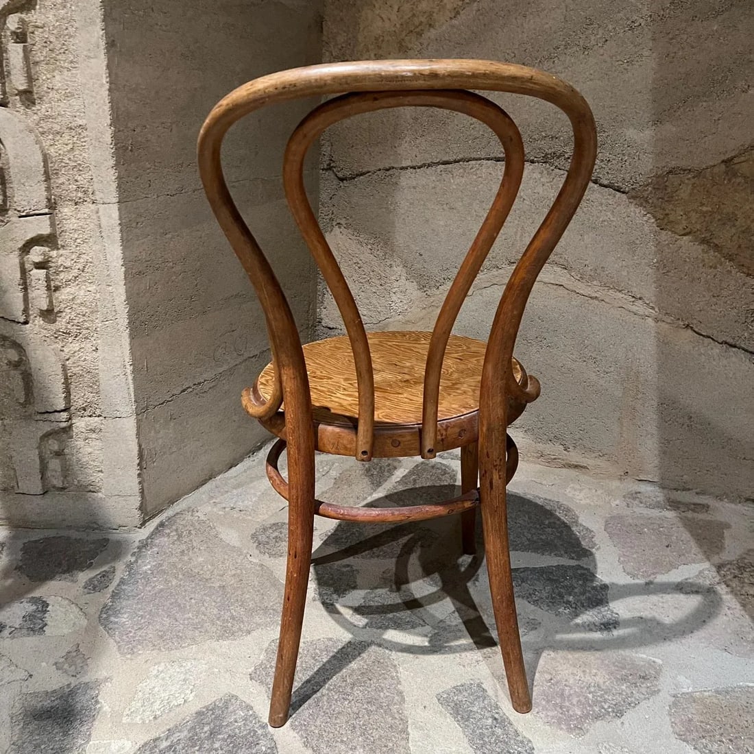 1930s Vintage Thonet Cafe Chair Bentwood Stamped Austria - 11