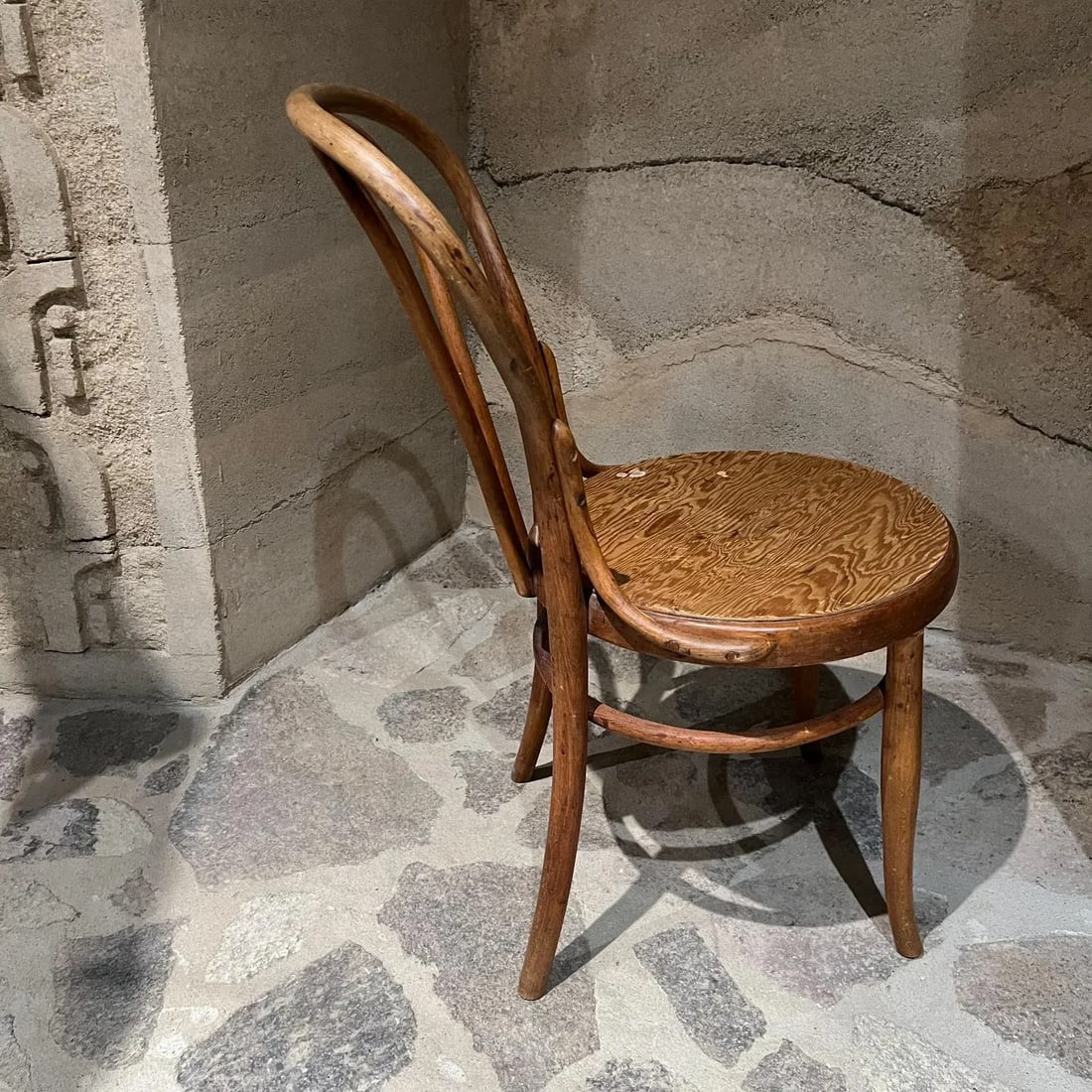 1930s Vintage Thonet Cafe Chair Bentwood Stamped Austria - 12