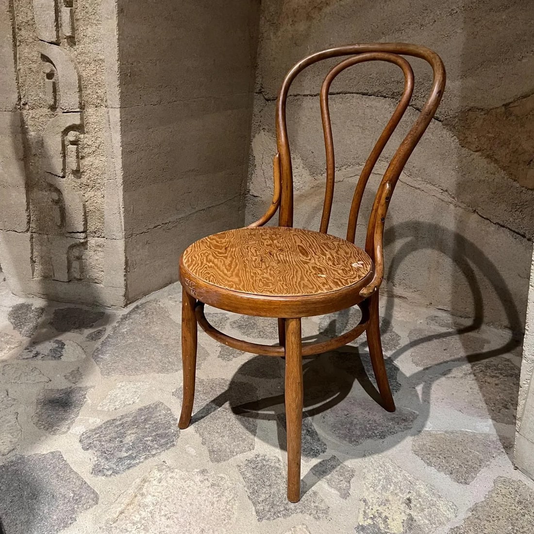 1930s Vintage Thonet Cafe Chair Bentwood Stamped Austria - 5