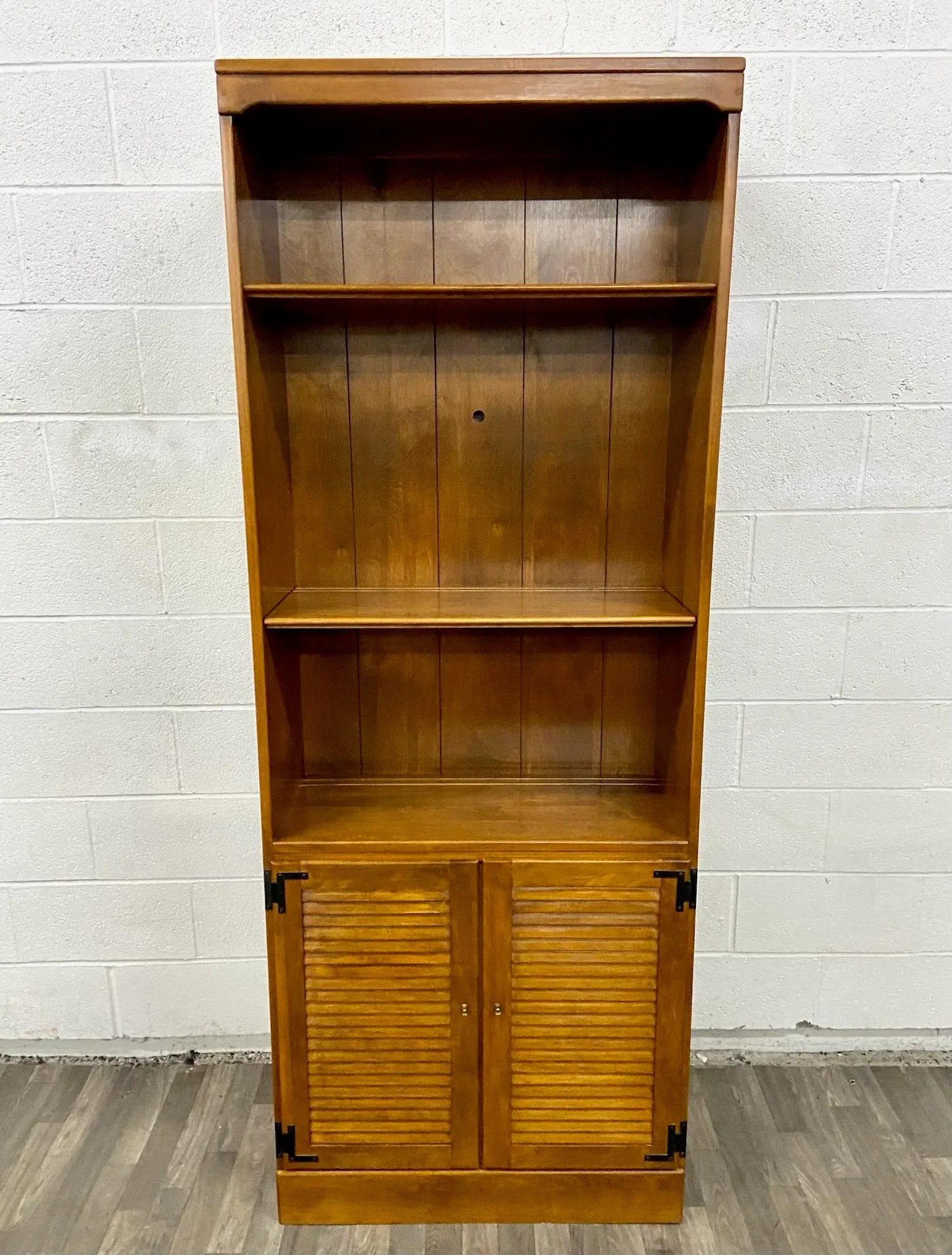 Vintage Ethan Allen Heirloom Custom Room Plan Maple Nutmeg Hutch Cabinet - 3