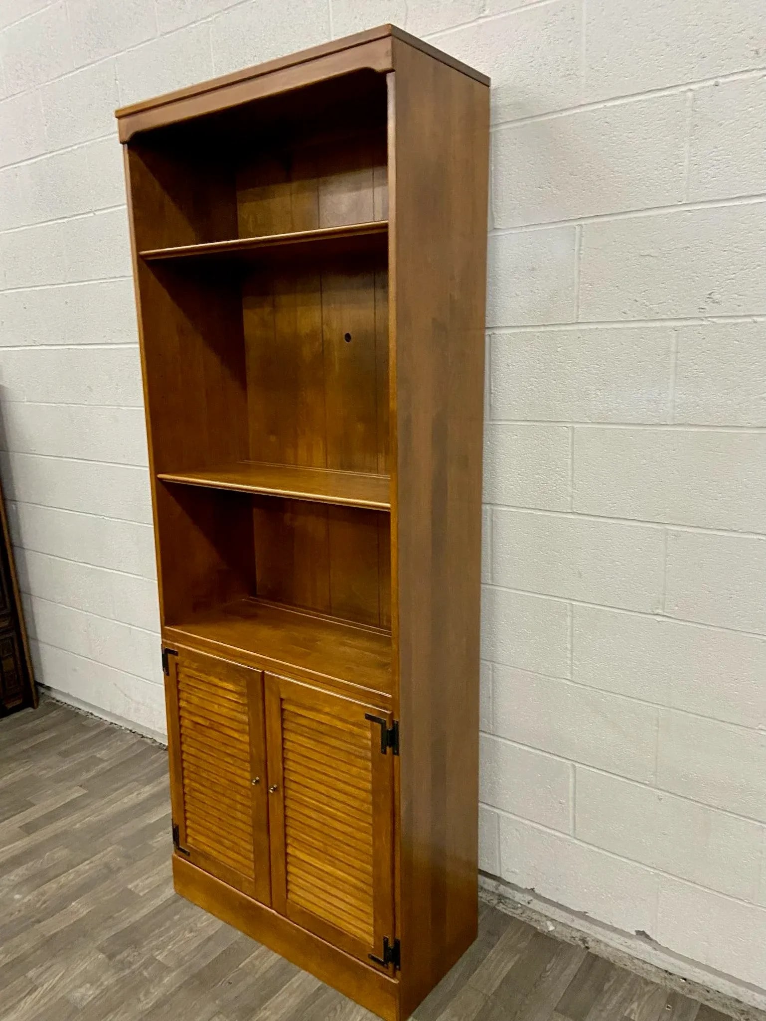 Vintage Ethan Allen Heirloom Custom Room Plan Maple Nutmeg Hutch Cabinet - 5