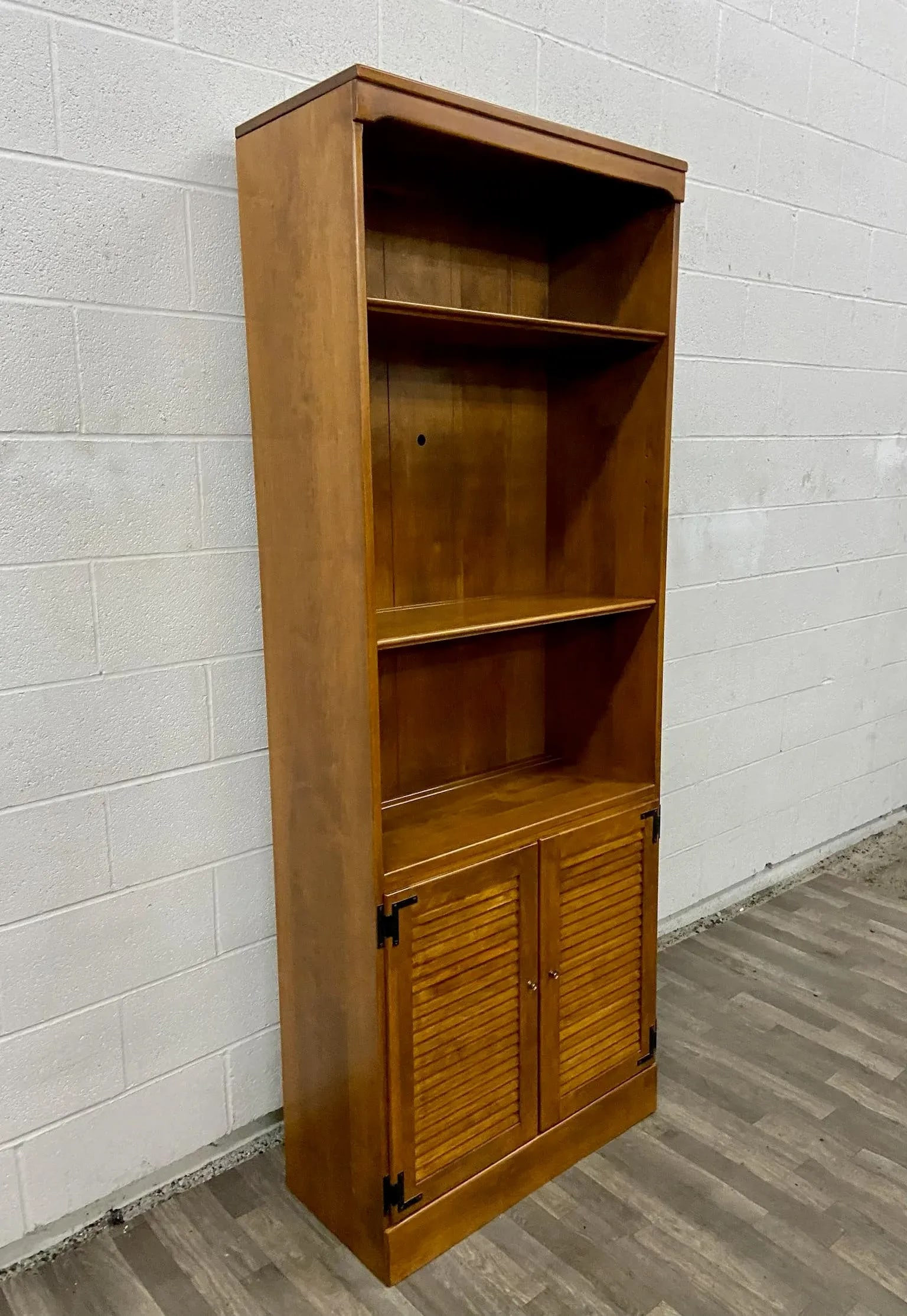 Vintage Ethan Allen Heirloom Custom Room Plan Maple Nutmeg Hutch Cabinet - 6