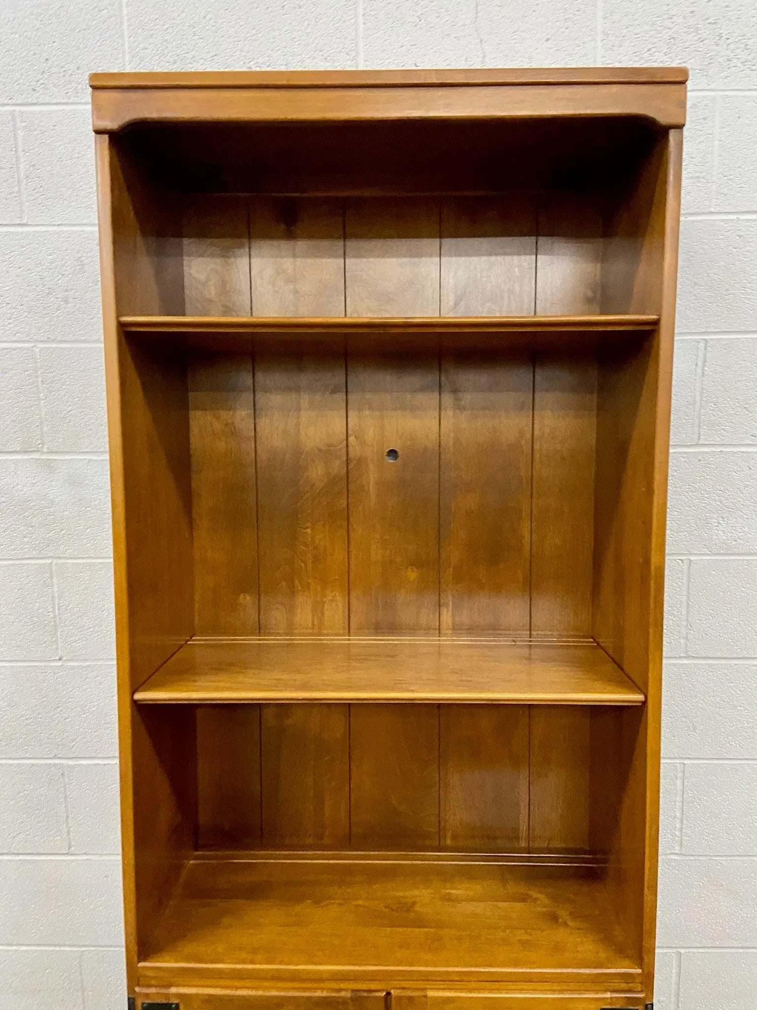 Vintage Ethan Allen Heirloom Custom Room Plan Maple Nutmeg Hutch Cabinet - 7