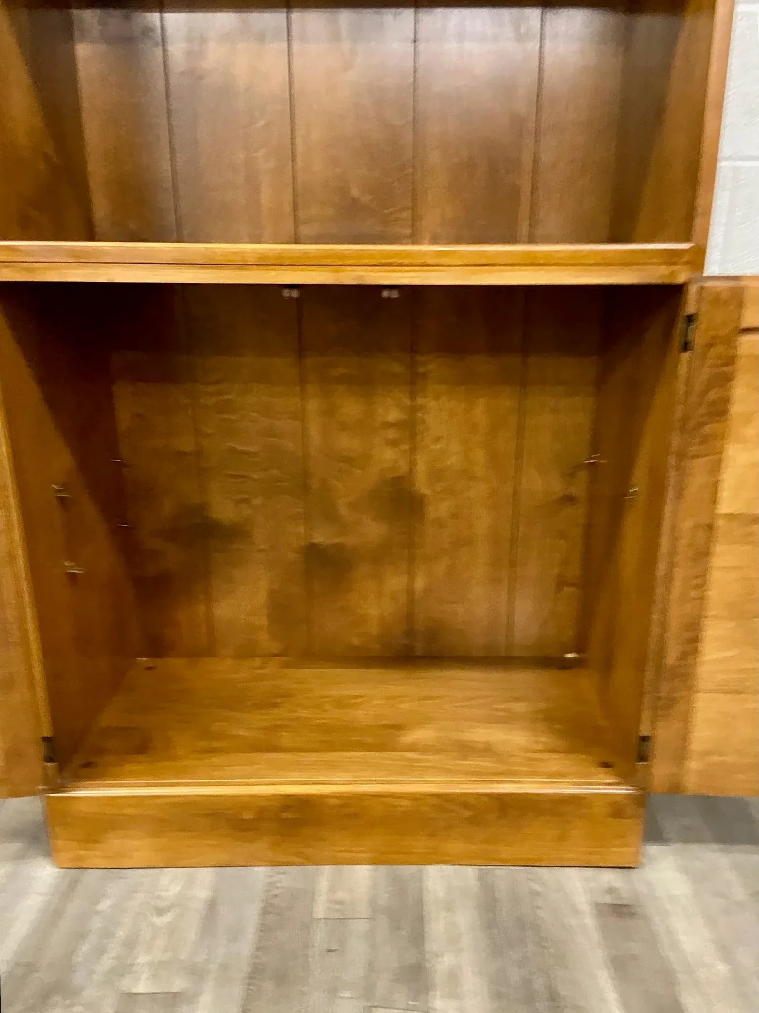 Vintage Ethan Allen Heirloom Custom Room Plan Maple Nutmeg Hutch Cabinet - 9