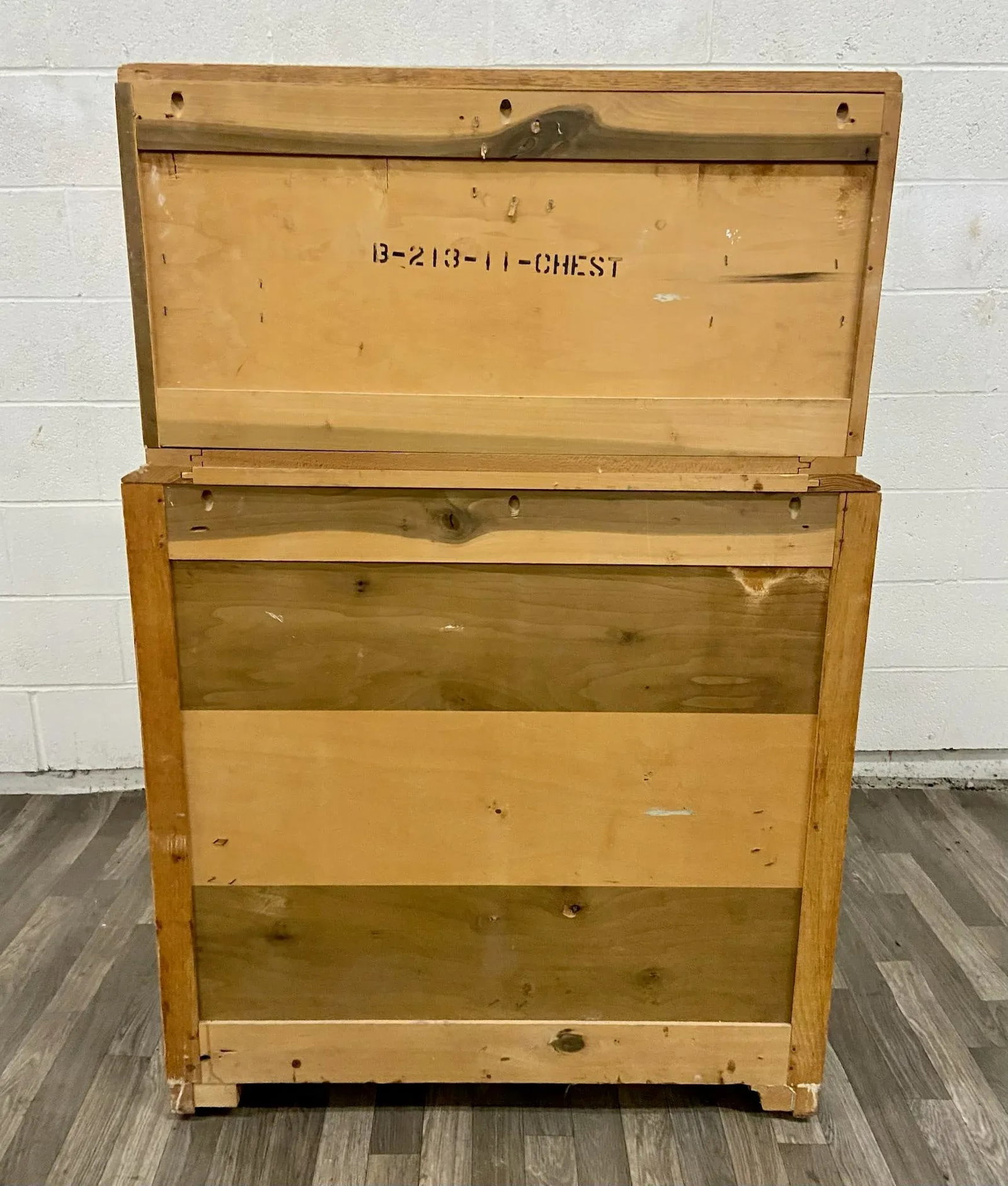 Vintage Thomasville Mid Century Blonde Art Deco Style Chest of Drawers - 11