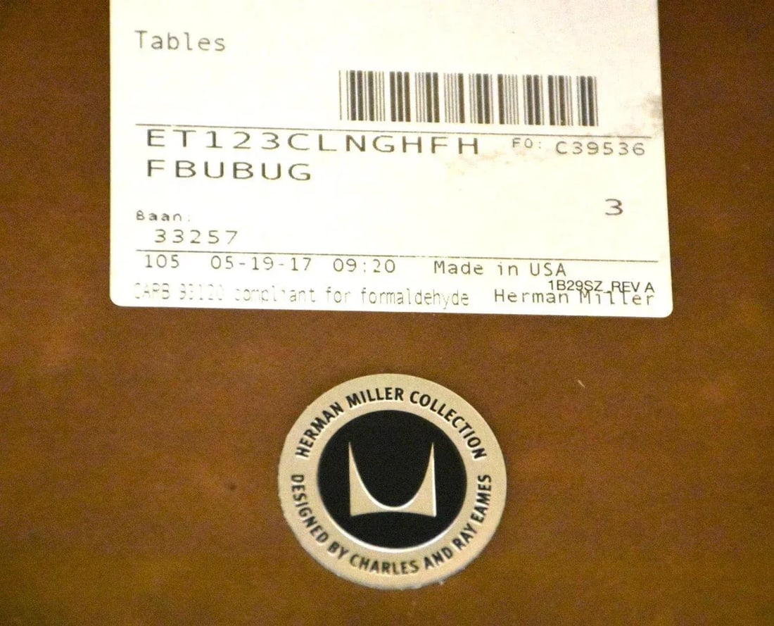 Eames for Herman Miller 48" Round Dining Table - 7