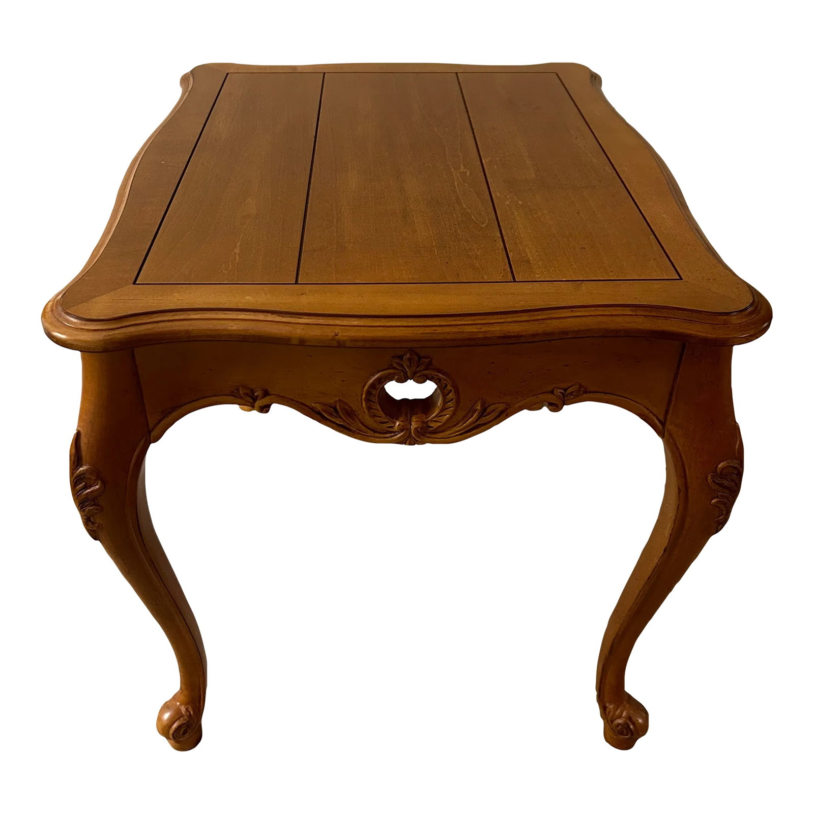 Late 20th Century Ethan Allen Solid Maple Side Table (1 of 6)