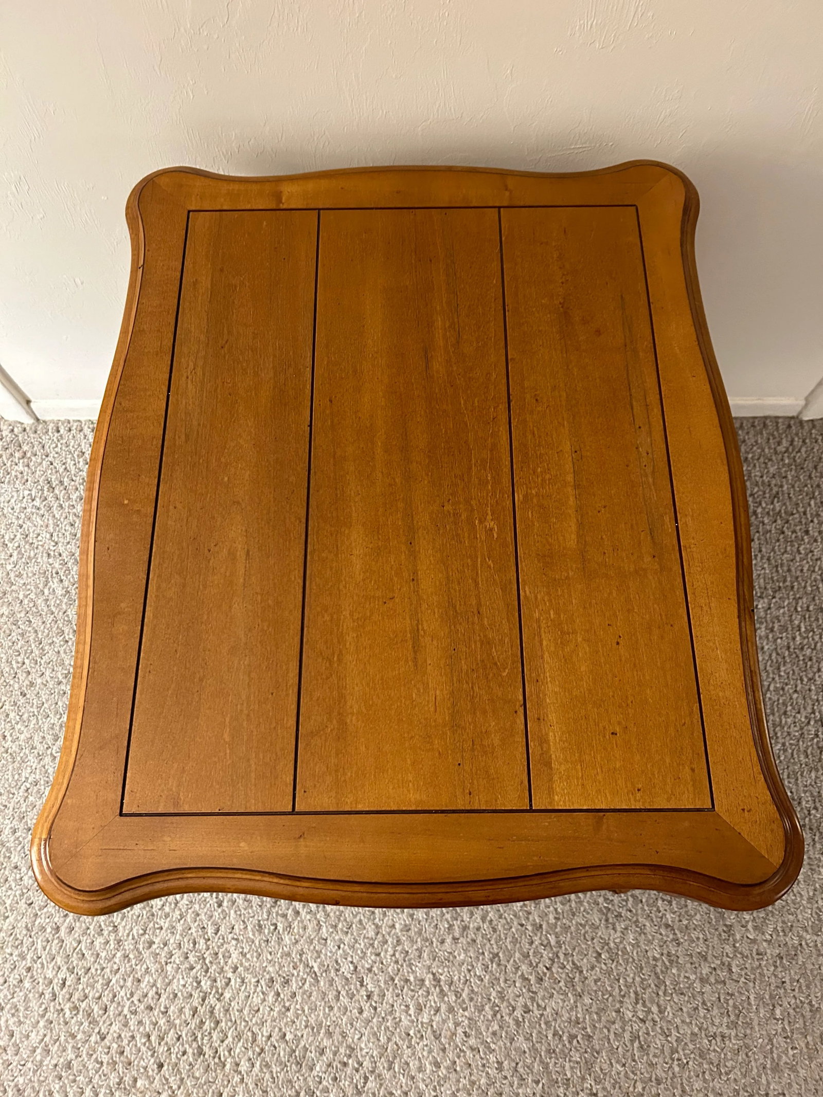 Late 20th Century Ethan Allen Solid Maple Side Table - 2