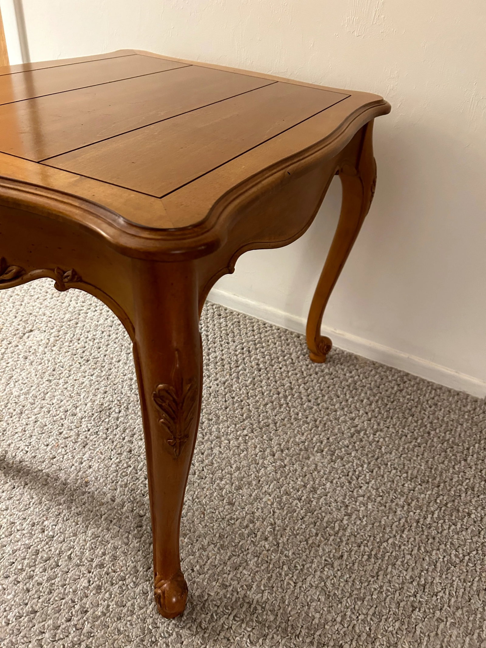 Late 20th Century Ethan Allen Solid Maple Side Table - 5