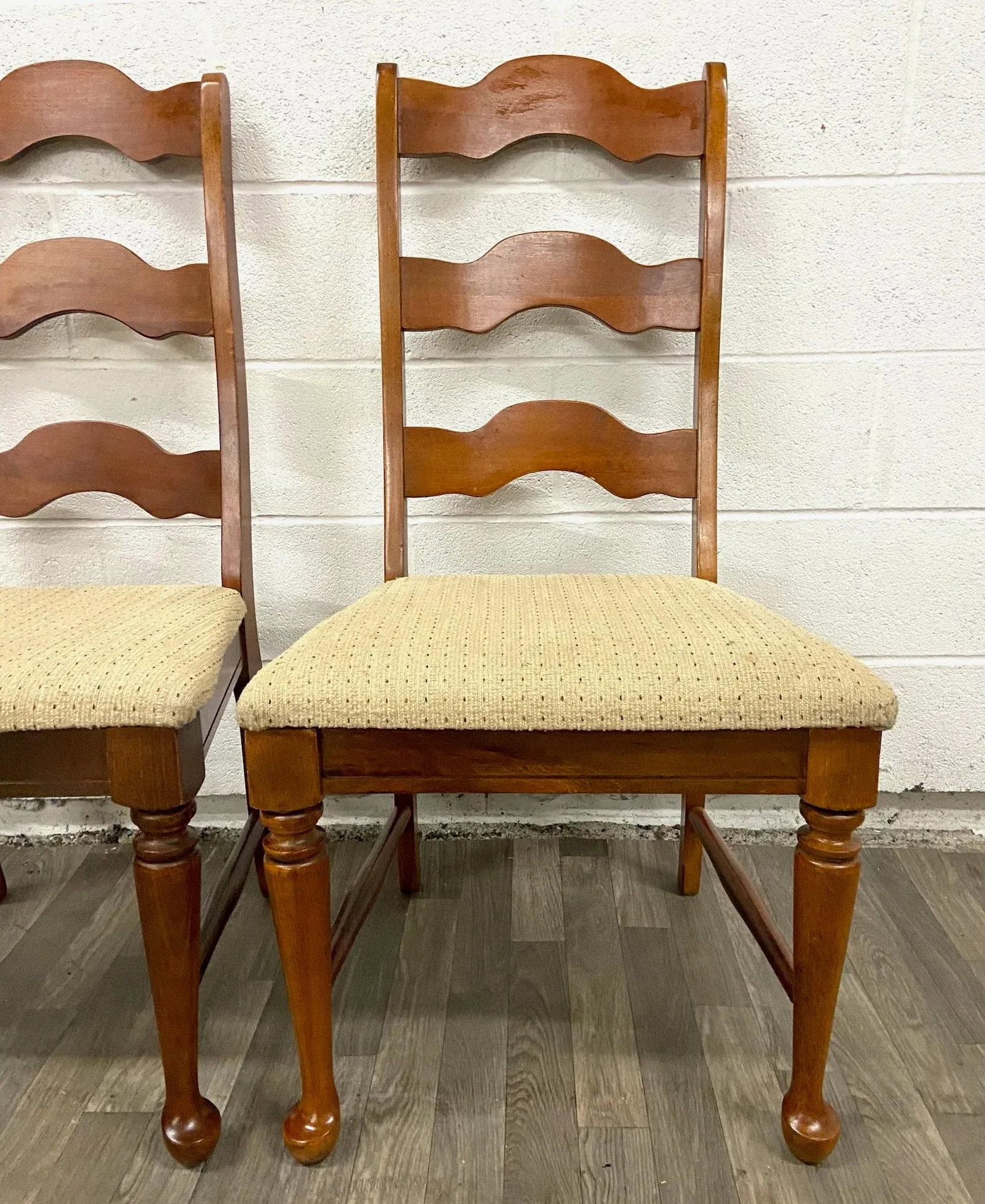 Vintage Broyhill French Style Ladderback Dining Chairs - Pair - 5