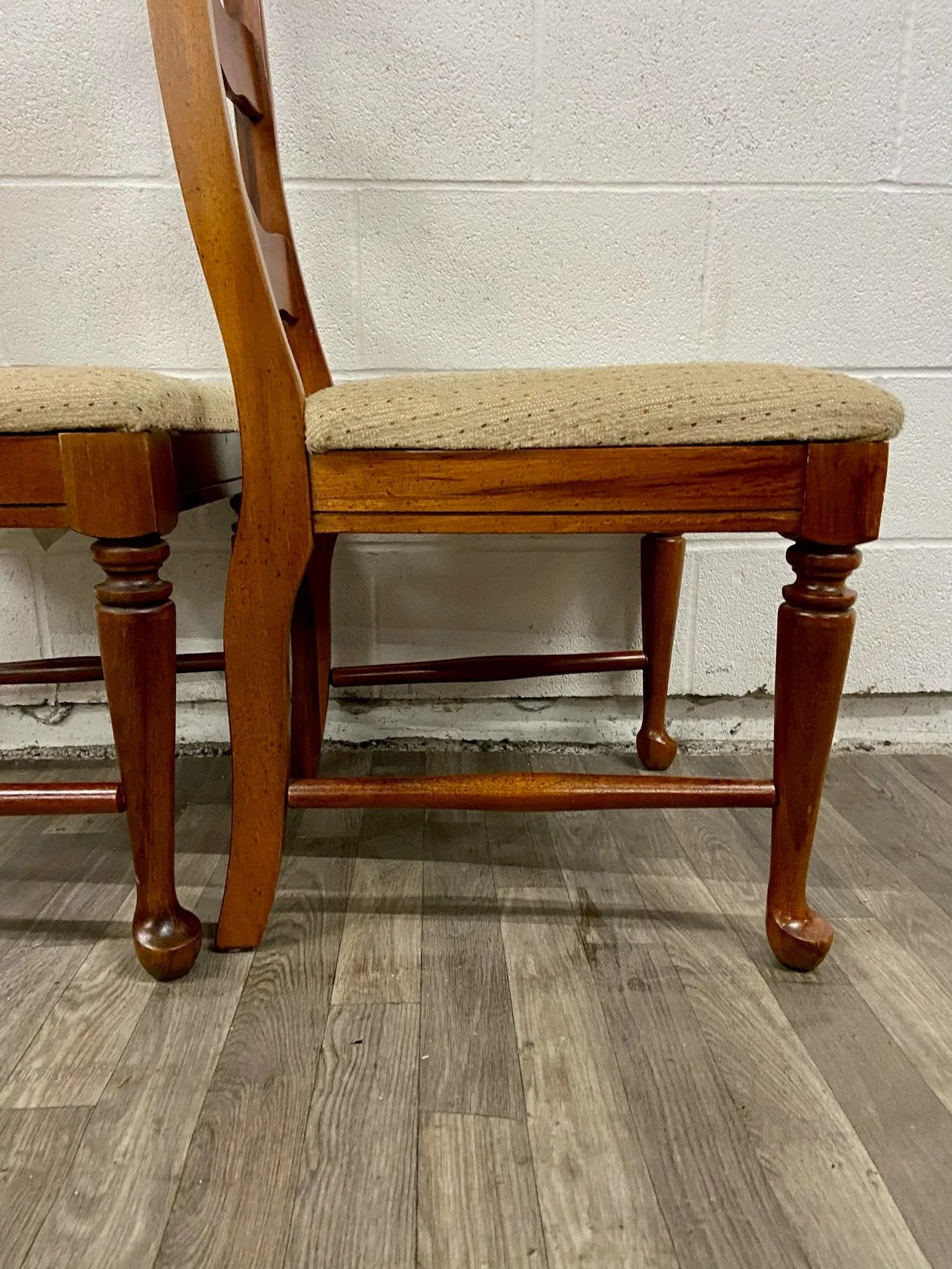 Vintage Broyhill French Style Ladderback Dining Chairs - Pair - 7