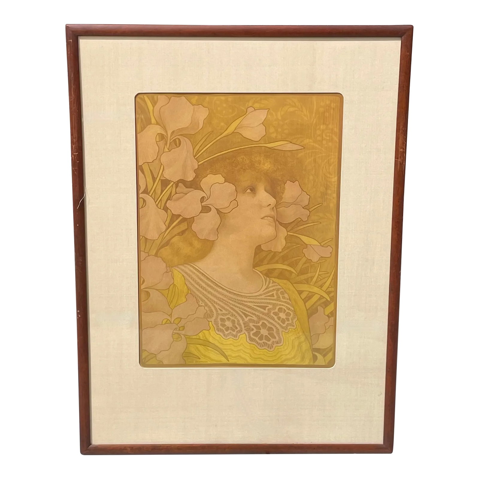 Sarah Bernhardt as "La Princesse Lointaine" by Paul Berthon: Paul Berthon ( 1872- 1909 ) was a French decorative artist. He began studying painting in Villefranche. From 1893, he moved to Paris, where he attended the Ecole normale d'enseignement du dessin. Amon