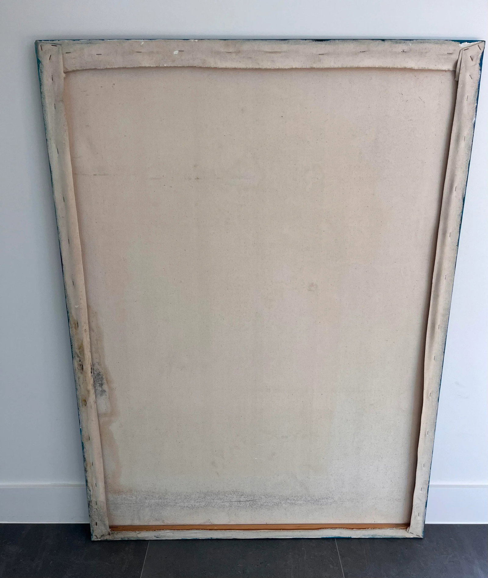 Large Vintage Expressionist Oil Portrait Unsigned - 11