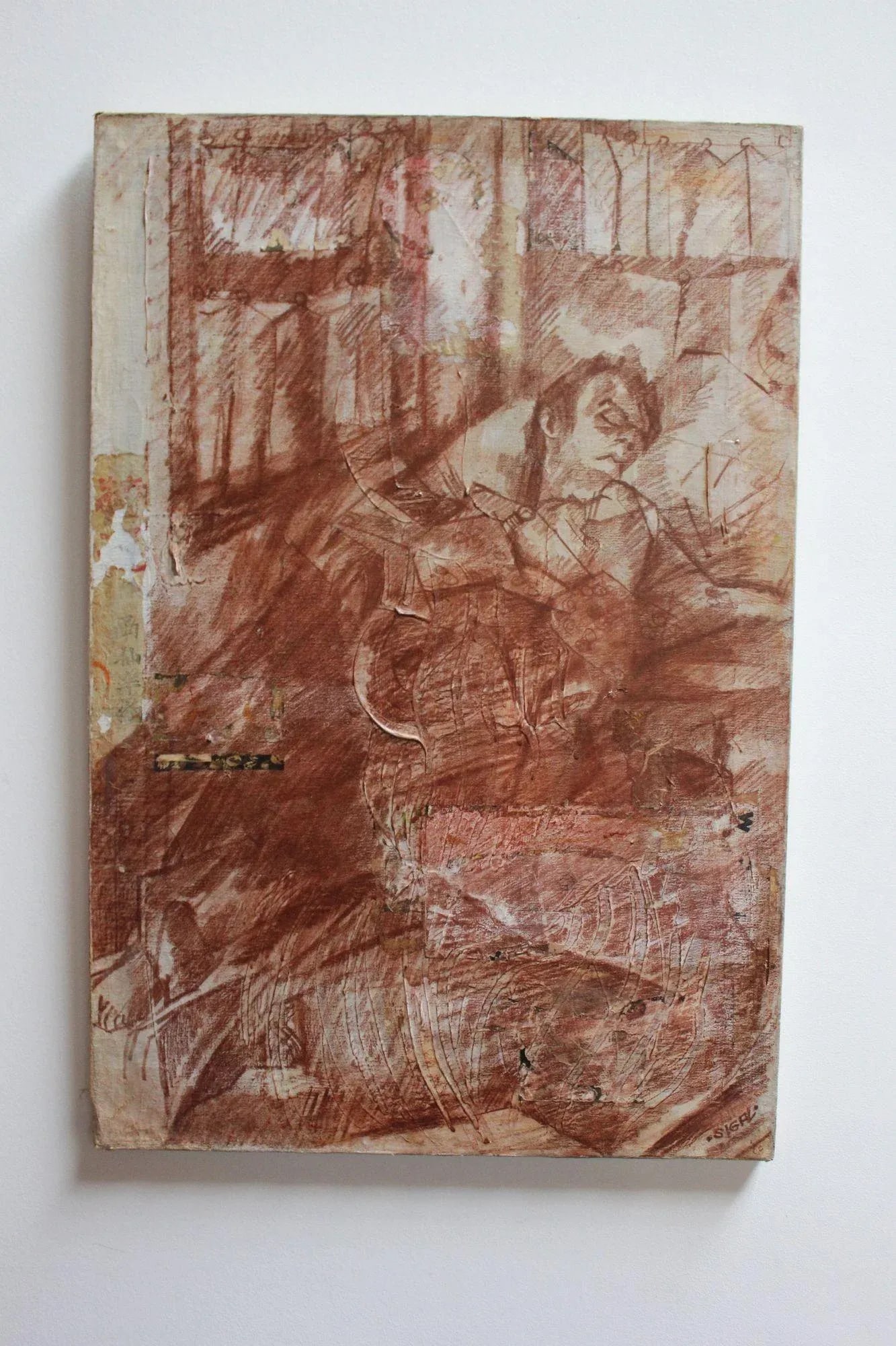 Mixed Media Portrait on Canvas by Ek Sigal - 13