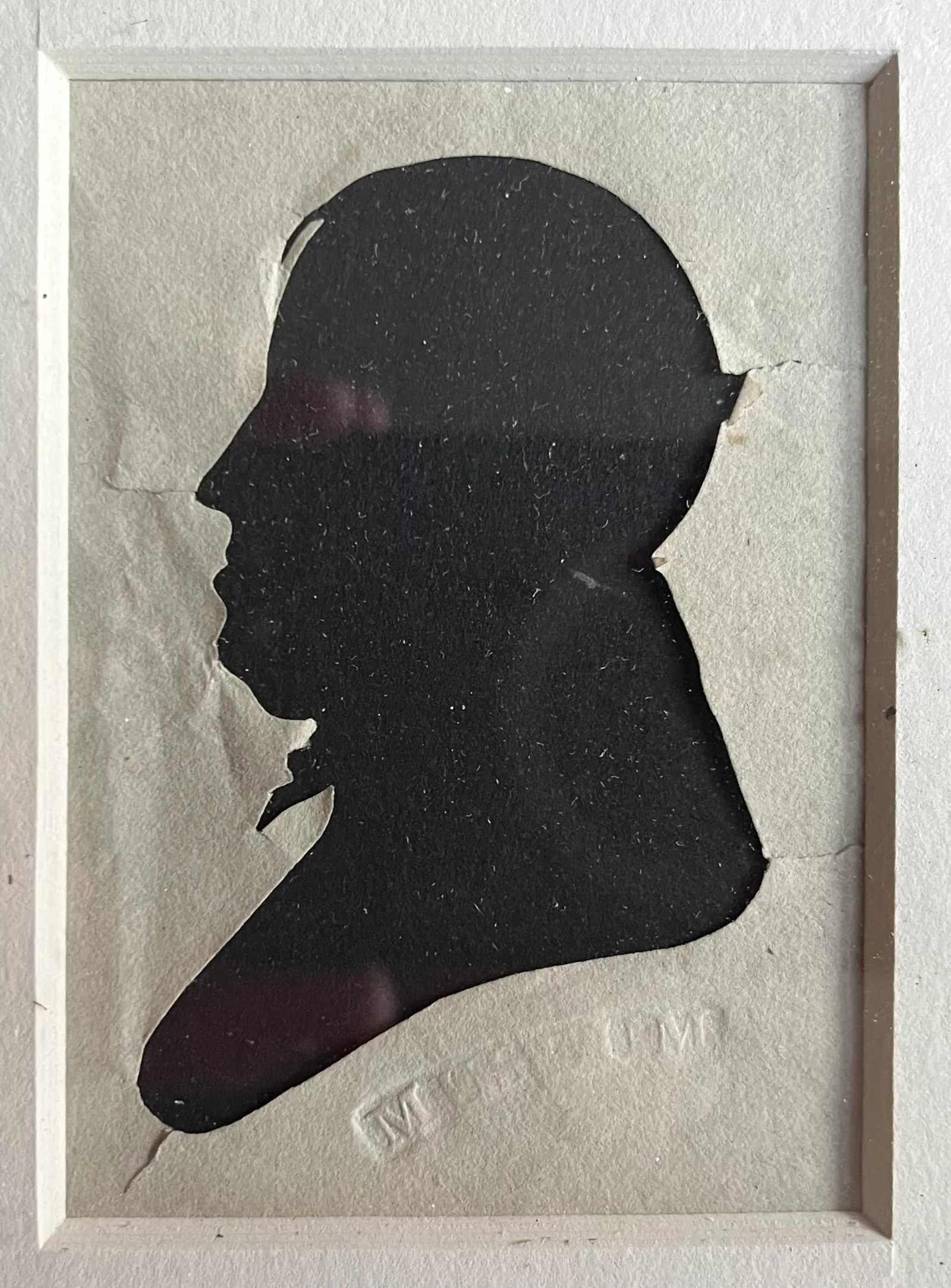 Antique 19th C. American Classical Peale Silhouette Portrait - 2
