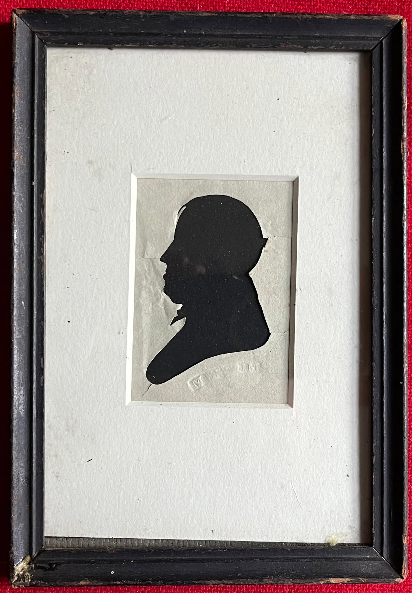 Antique 19th C. American Classical Peale Silhouette Portrait - 5