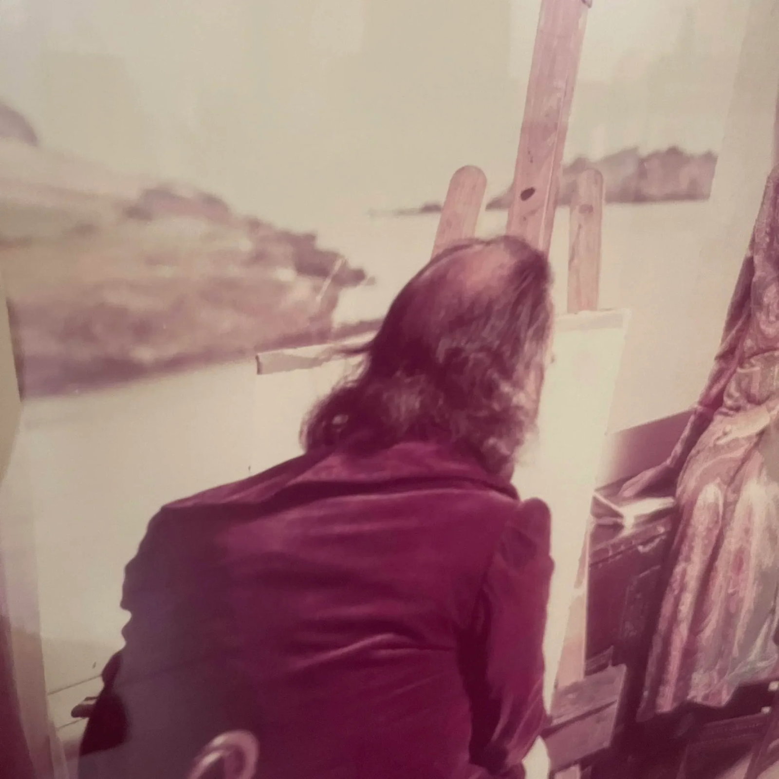 Marc Lacroix Photograph of Salvador Dali Painting His Muse and Wife - Gala - 8