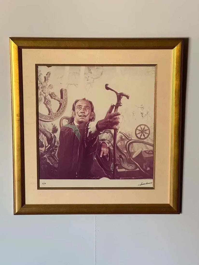 Marc Lacroix Vintage Color Photograph of Salvador Dali With His Cane - 6