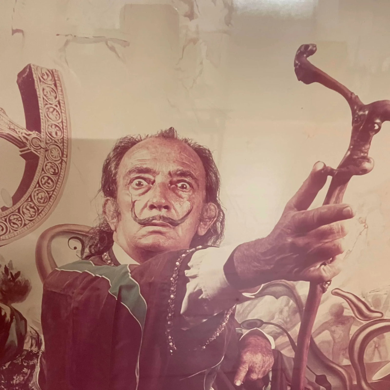 Marc Lacroix Vintage Color Photograph of Salvador Dali With His Cane - 8