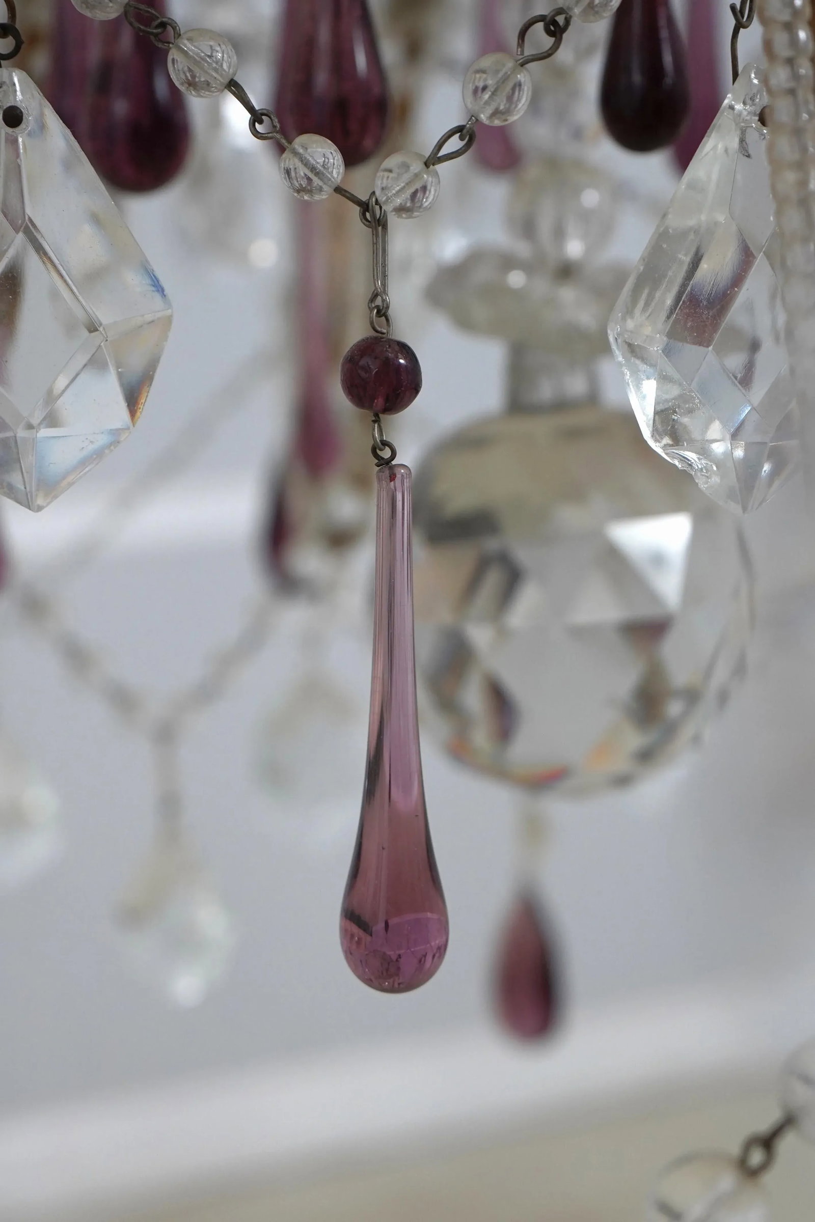 Outstanding Vintage Crystal Decorator Chandelier - 2