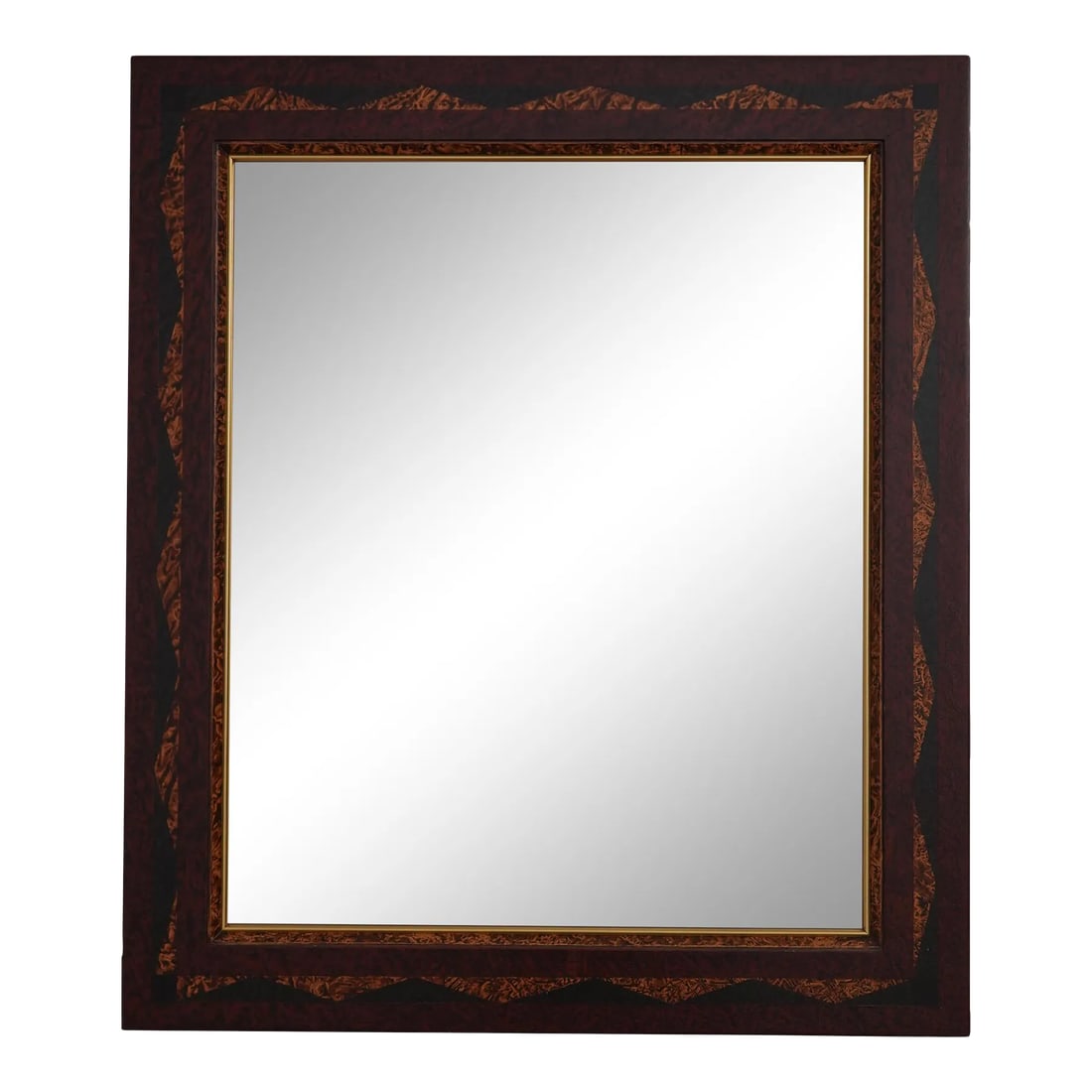 Early American Style Sponge Painted Rectangular Mirror: Age: Approx: 25 Years Old Details: Hand Painted Finish Quality Construction Quality Reproduction Early American Style Condition: Excellent Clean Original Finish & Condition Size: 25.5w x 1d x 29.5h
