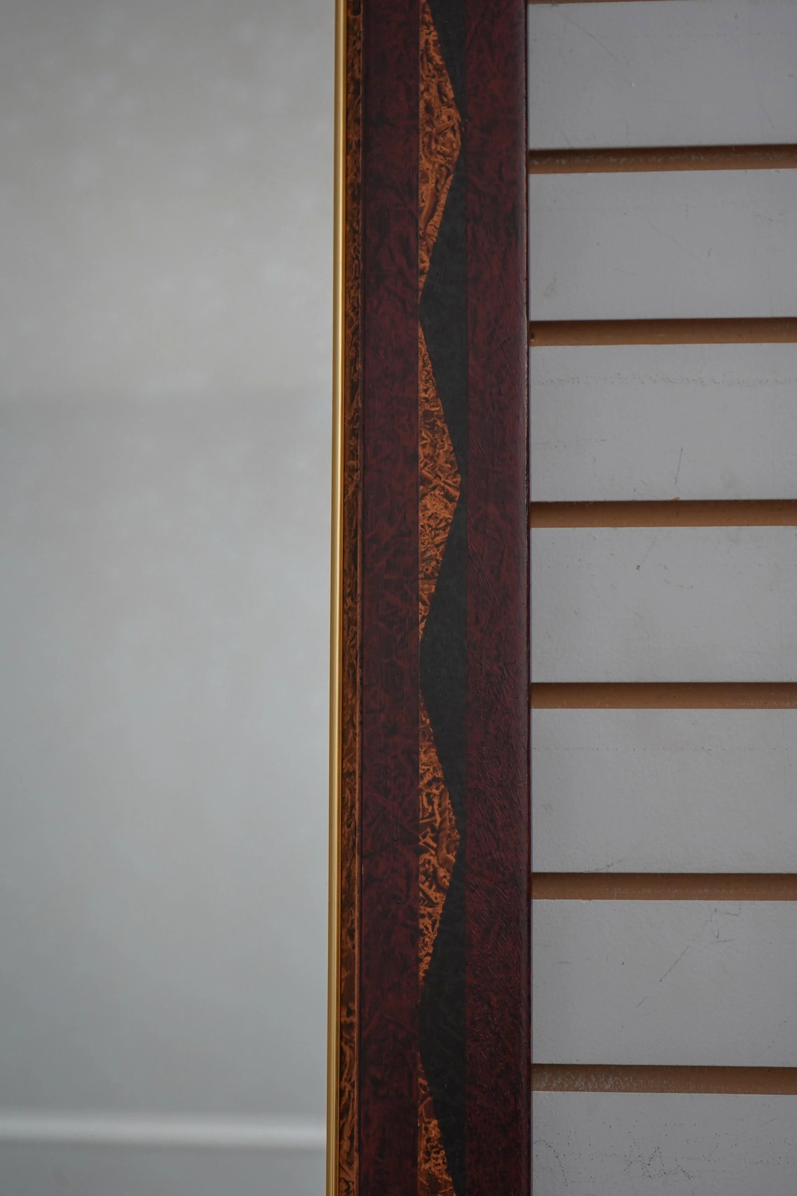 Early American Style Sponge Painted Rectangular Mirror - 7