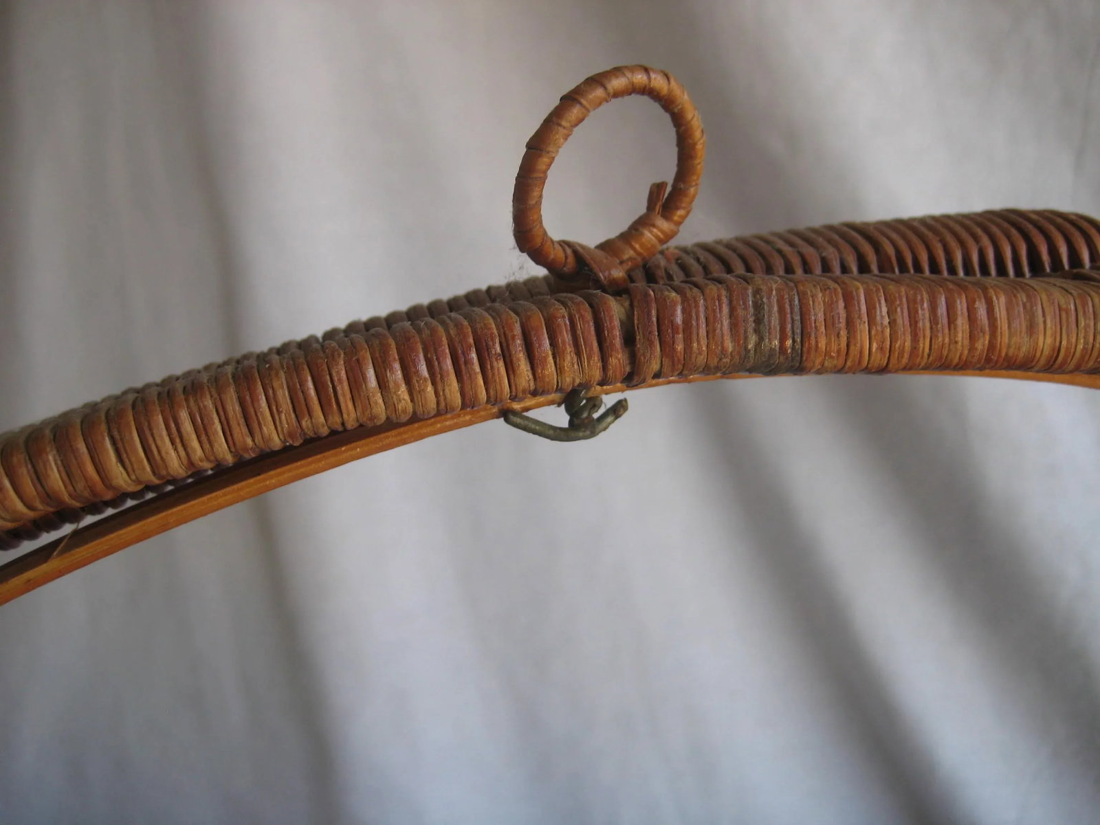 Mid Century Modern Wicker Hanging Plant Holder - 7