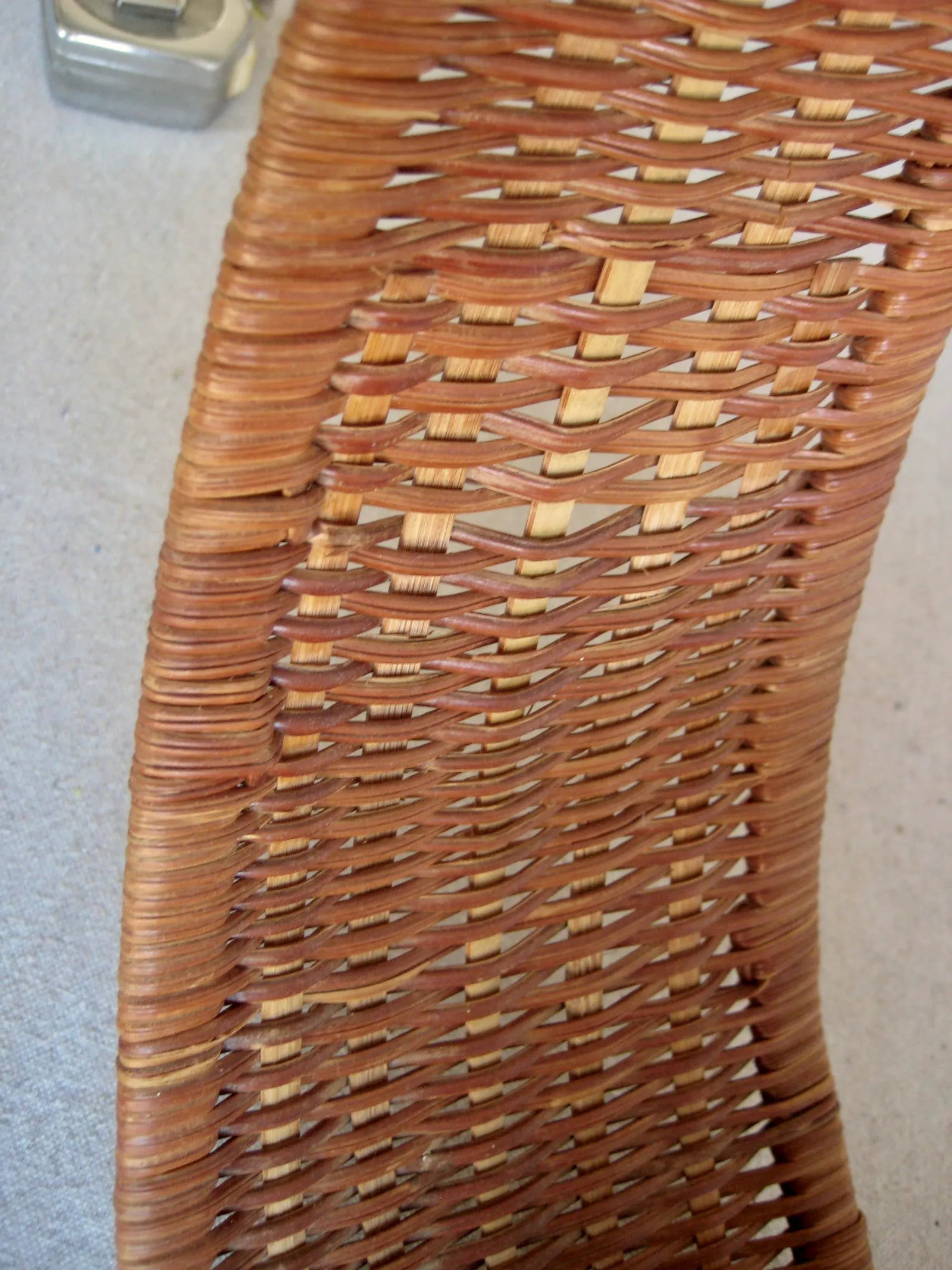 Mid Century Modern Wicker Hanging Plant Holder - 8