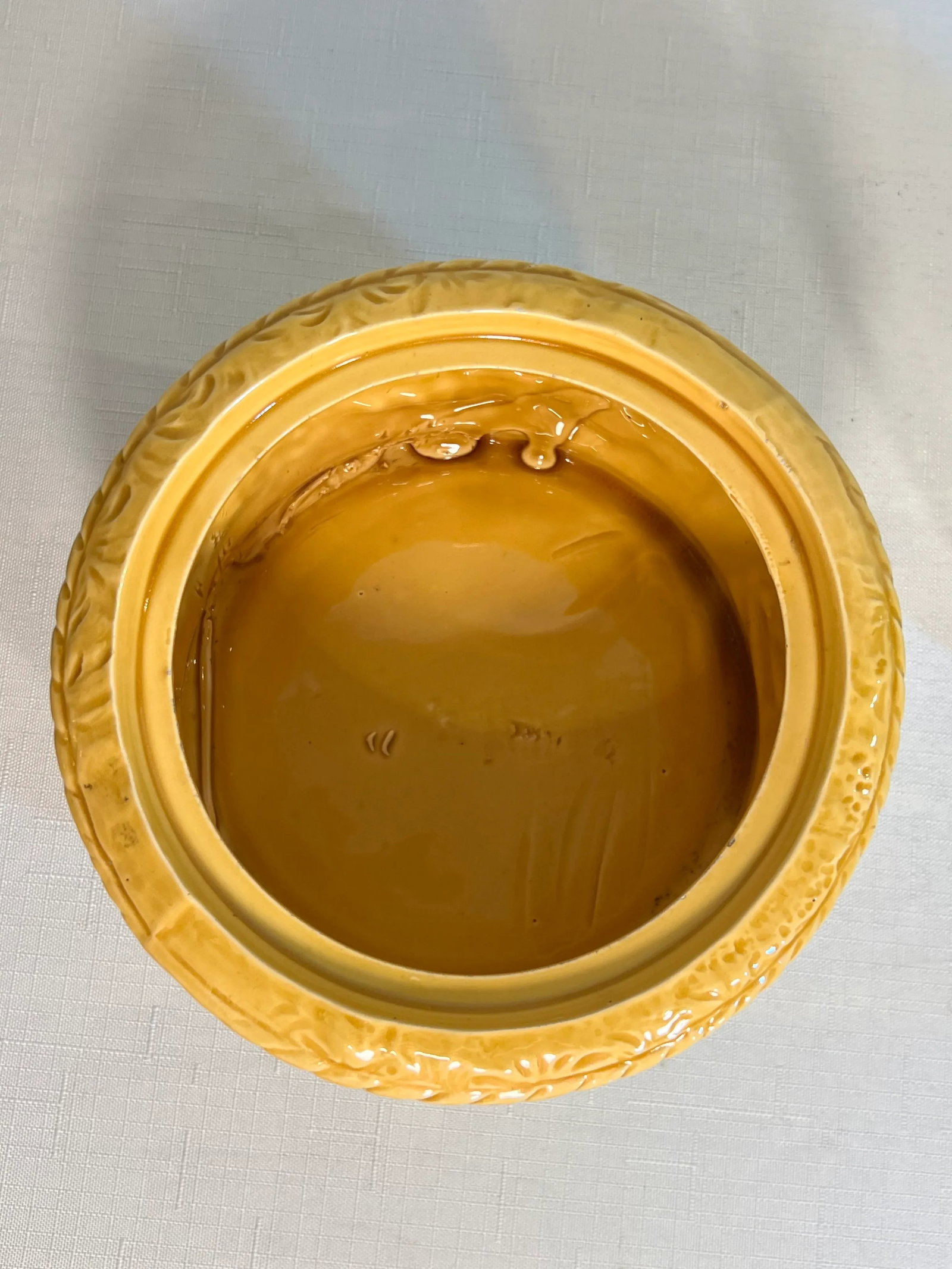 Vintage Majolica Biscuit Container Styled After George Jones - 10