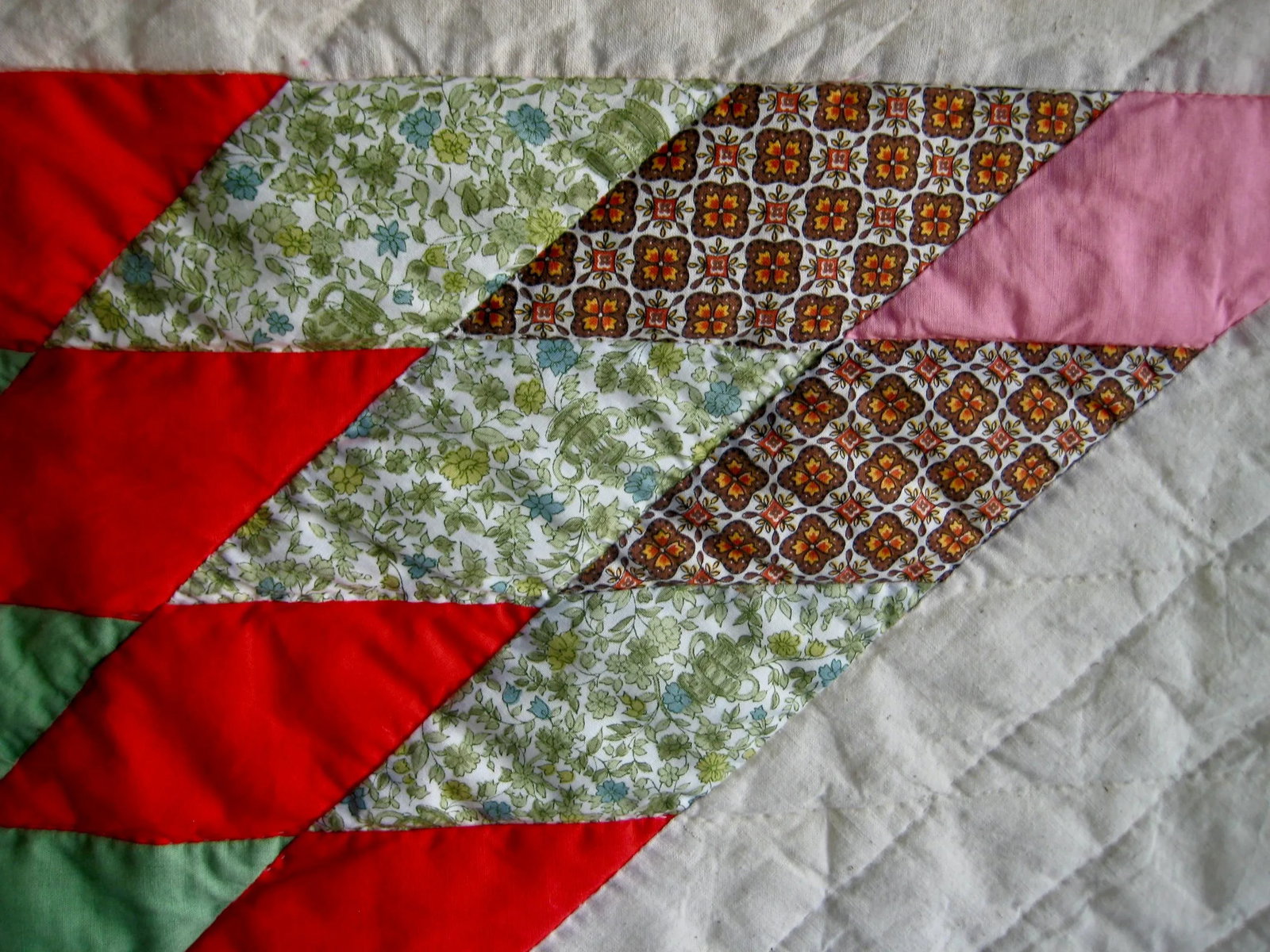 Mid Century American Amish Quilt Large Patchwork Star - 4