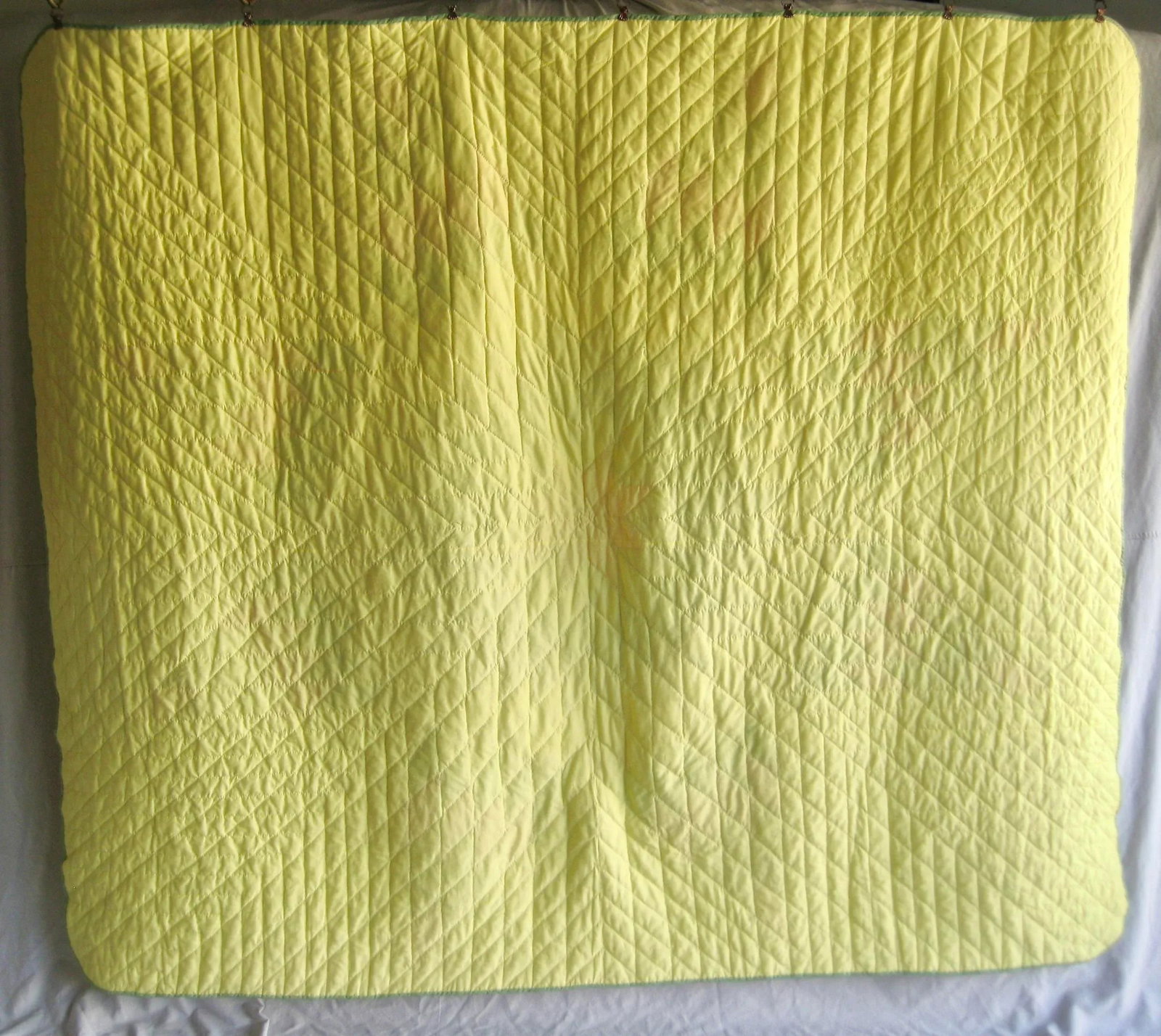 Mid Century American Amish Quilt Large Patchwork Star - 7