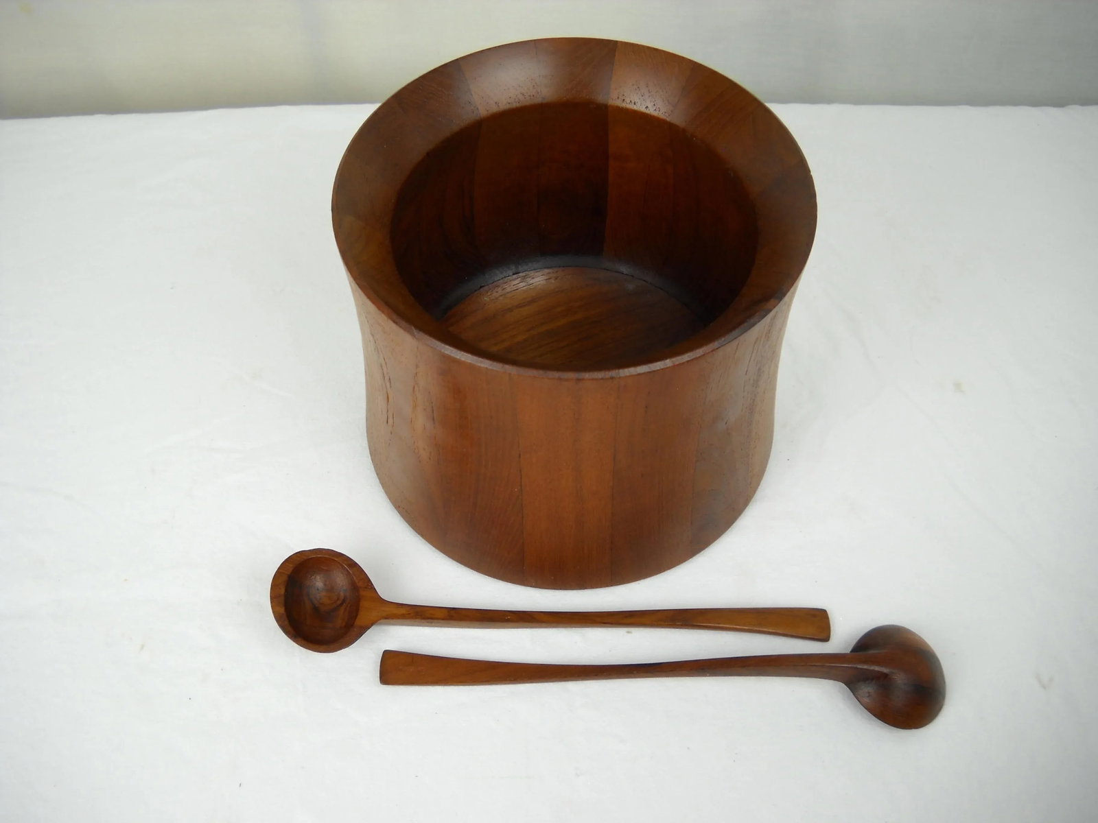 Jens Quistgaard Dansk Salad Bowl and Serving Spoons, S/3 - 11