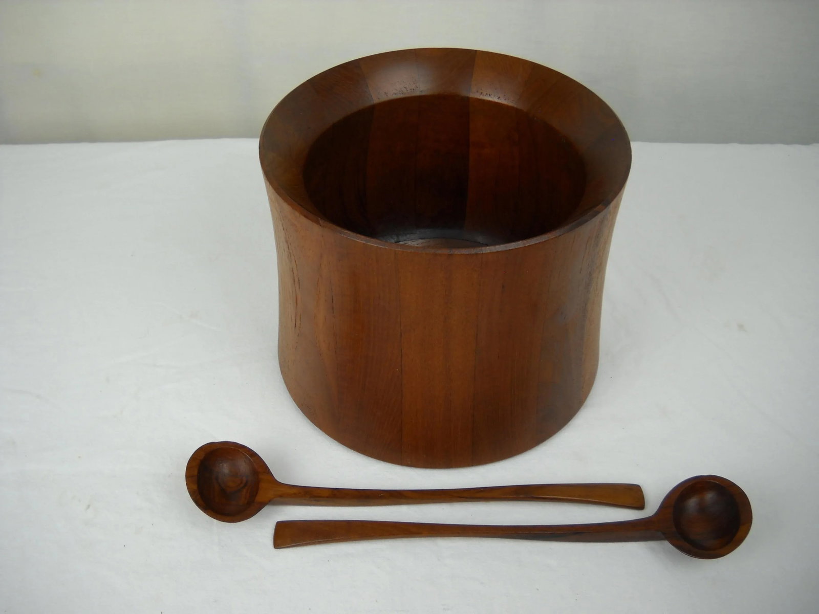Jens Quistgaard Dansk Salad Bowl and Serving Spoons, S/3 - 2