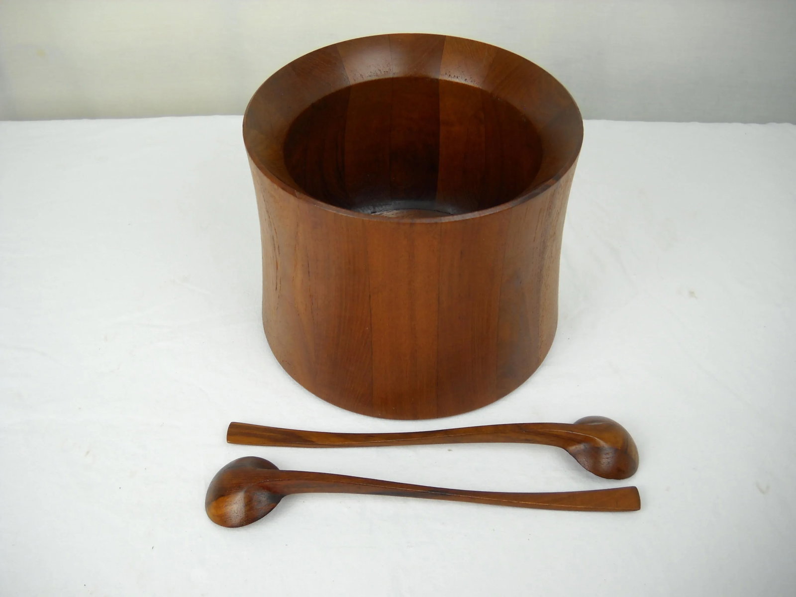 Jens Quistgaard Dansk Salad Bowl and Serving Spoons, S/3 - 3