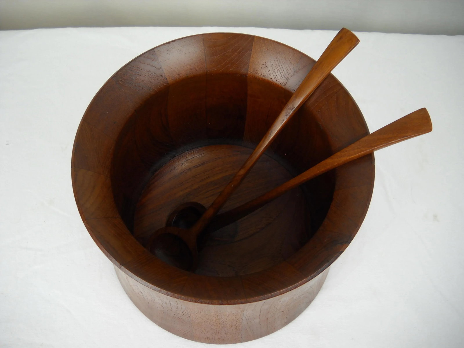 Jens Quistgaard Dansk Salad Bowl and Serving Spoons, S/3 - 5