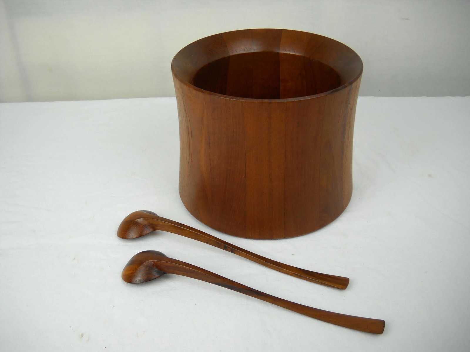 Jens Quistgaard Dansk Salad Bowl and Serving Spoons, S/3 - 7