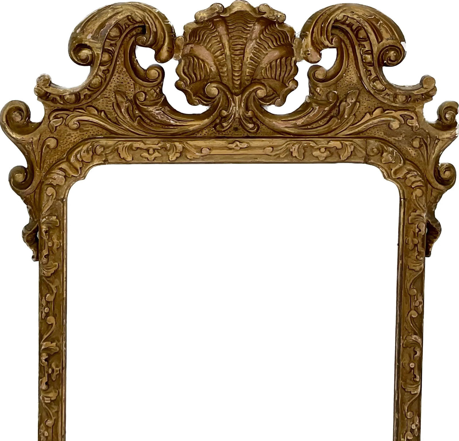 English Georgian Style Giltwood Shell Mirror - 2