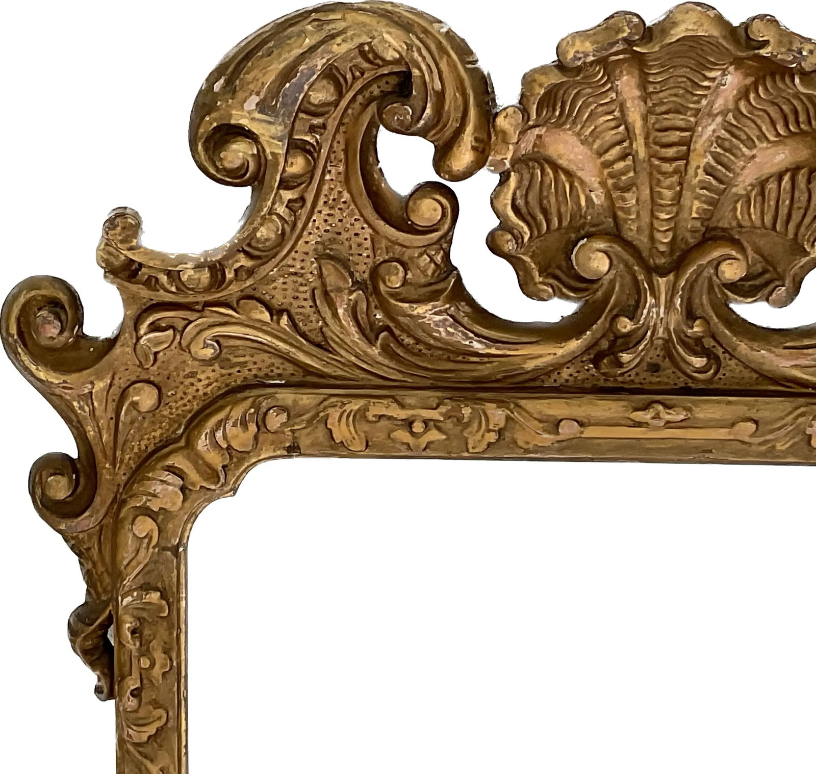 English Georgian Style Giltwood Shell Mirror - 5