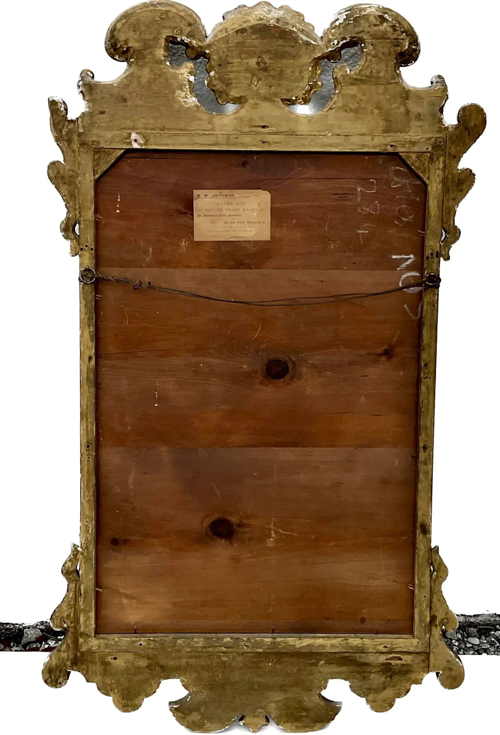 English Georgian Style Giltwood Shell Mirror - 6