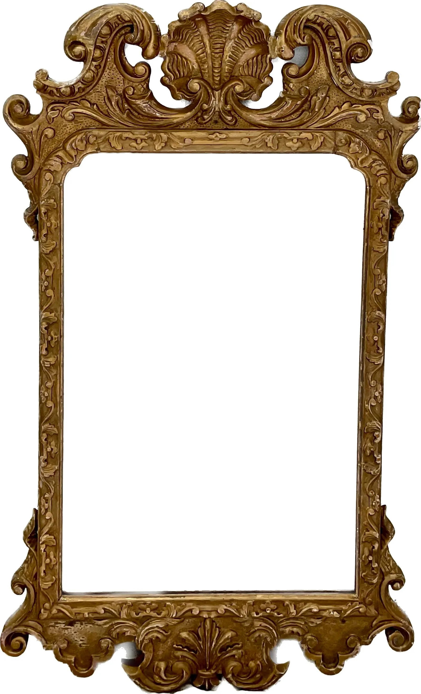 English Georgian Style Giltwood Shell Mirror - 7