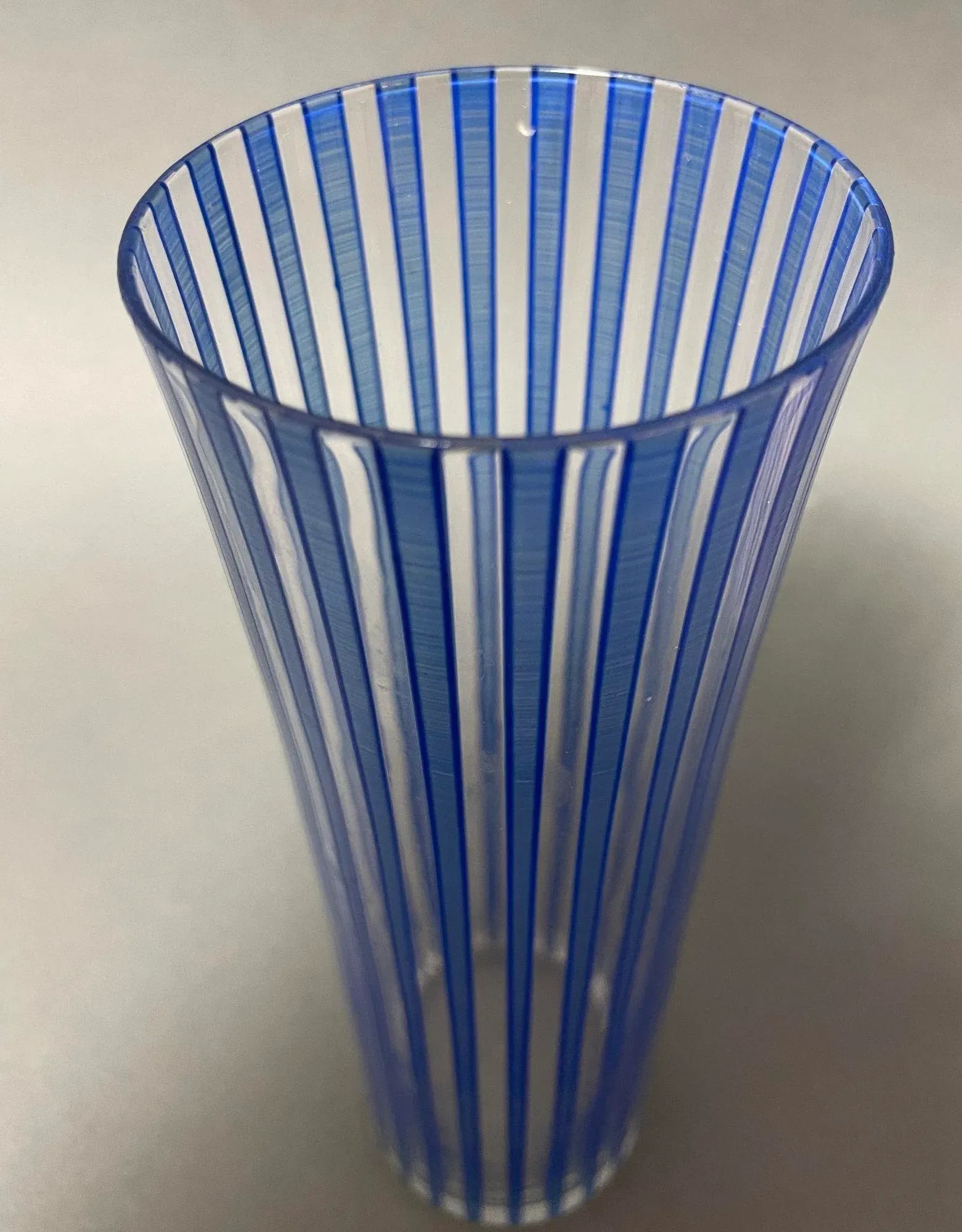 Bengt Orup Mid Century Art Glass Tumbler Sweden Johansfors Glasses Strikt Series - 10
