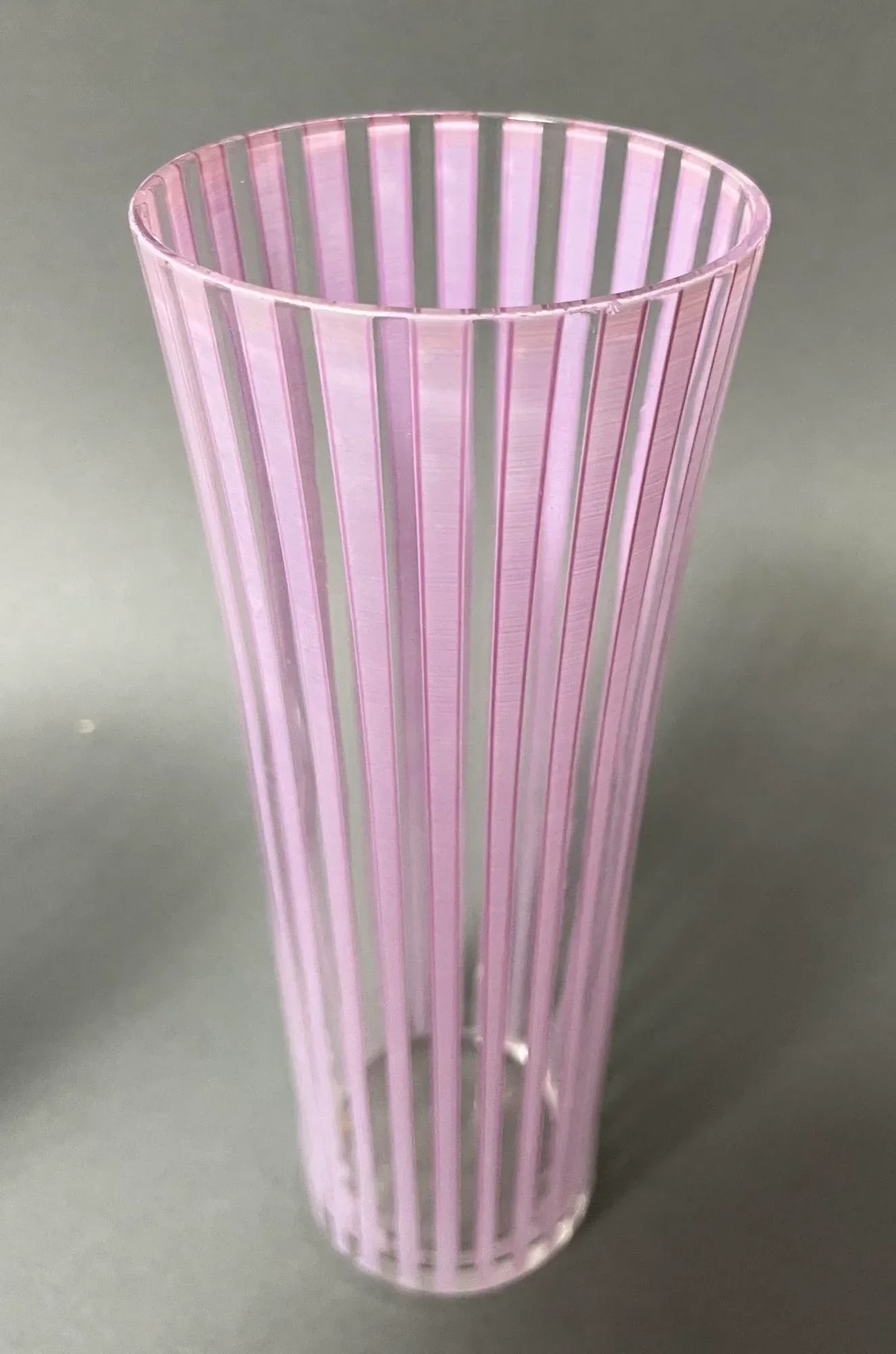Bengt Orup Mid Century Art Glass Tumbler Sweden Johansfors Glasses Strikt Series - 11