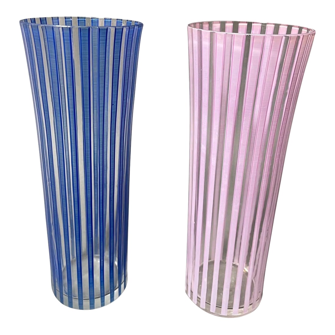 Bengt Orup Mid Century Art Glass Tumbler Sweden Johansfors Glasses Strikt Series (1 of 12)