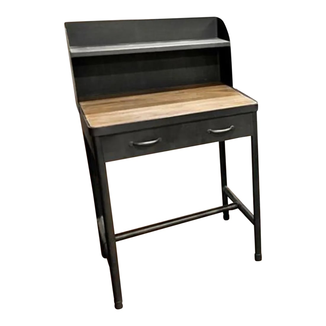 Restoration Hardware Metal Desk: Sturdy metal vintage desk from a favorite retired Restoration Hardware collection. Used for staging only. Like new. Simple, yet functional. Perfect for mudroom drop, kids space, or wherever a desk cou