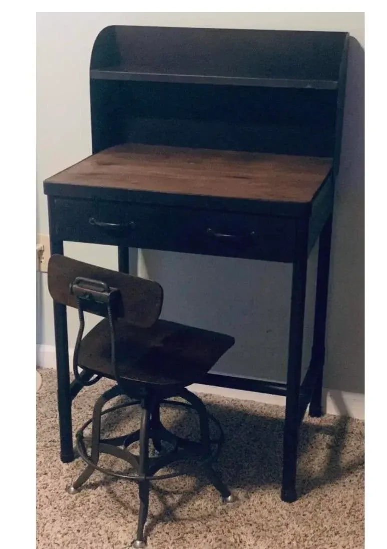 Restoration Hardware Metal Desk - 2
