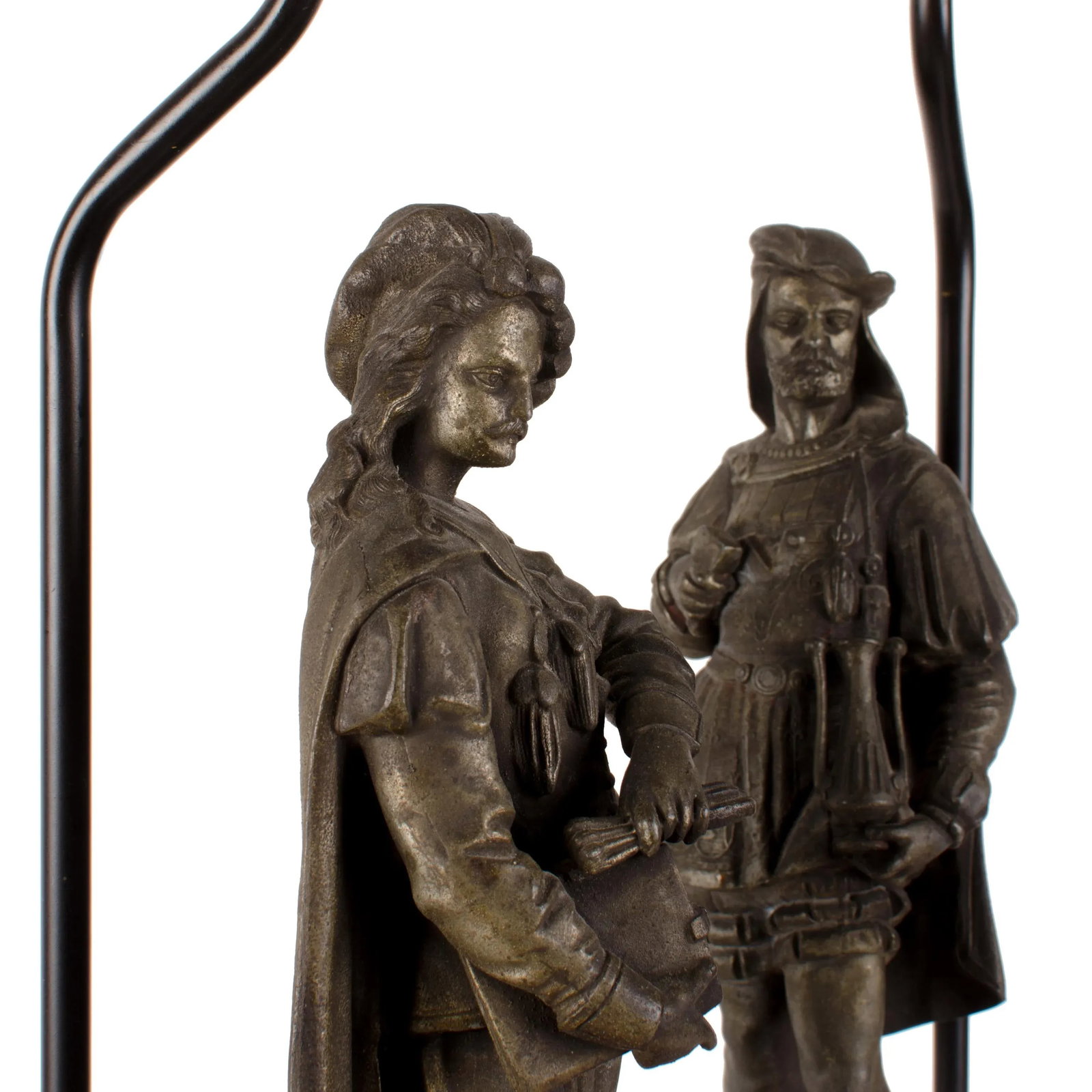 Late 19th Century Figural Artist Spelter Lamps - A Pair - 3