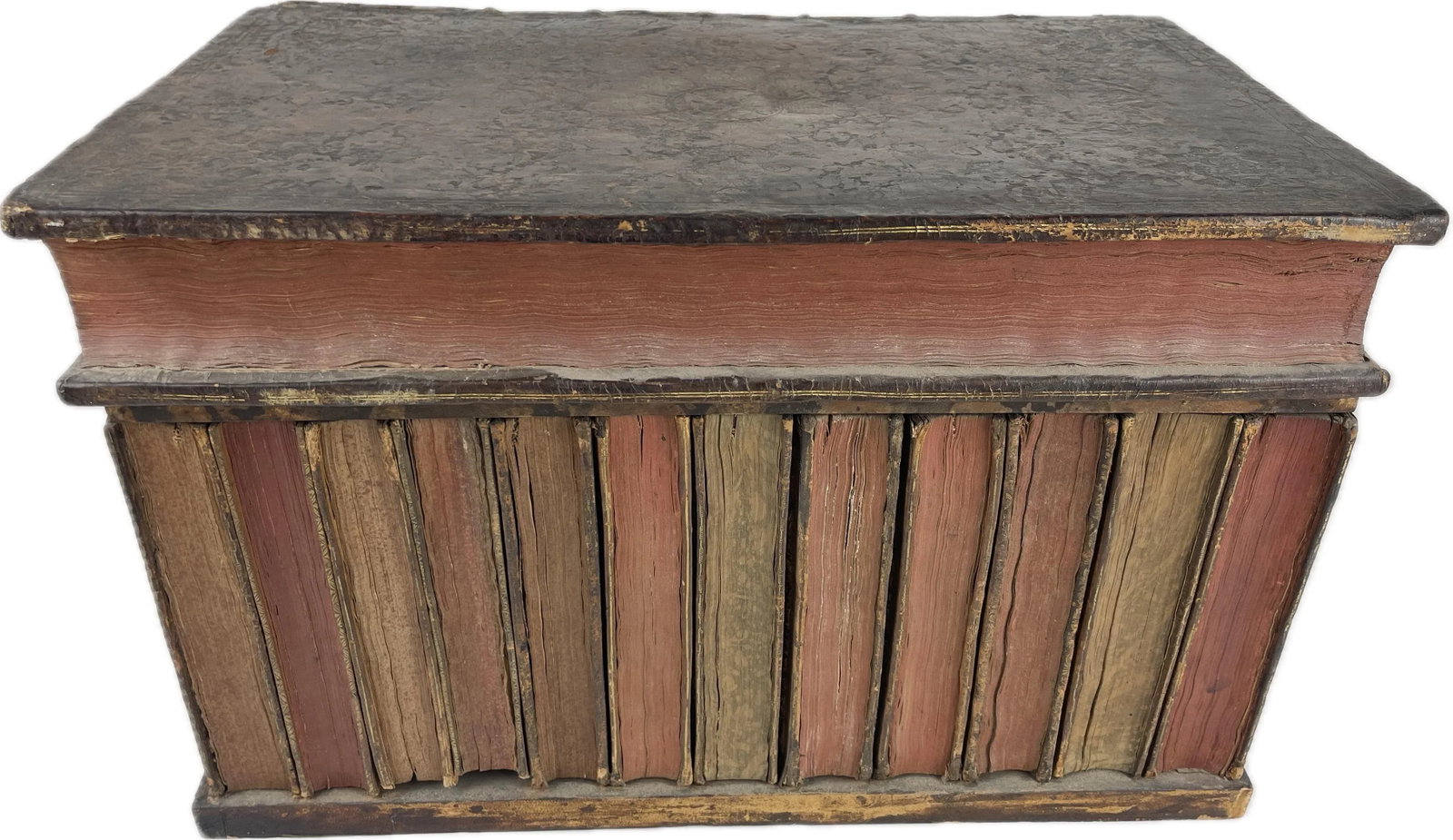 19th Century French Napoleon III Secret Book Liquor Cellarette- 9 Pieces - 5