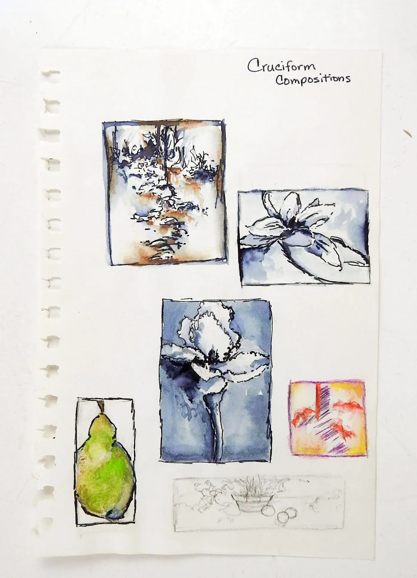 1980s Pen & Ink Drawing Studies - 4