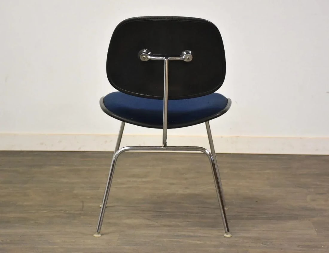 1960s Eames Dcm Blue Dining Chair - 3