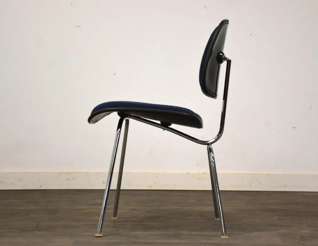 1960s Eames Dcm Blue Dining Chair - 4